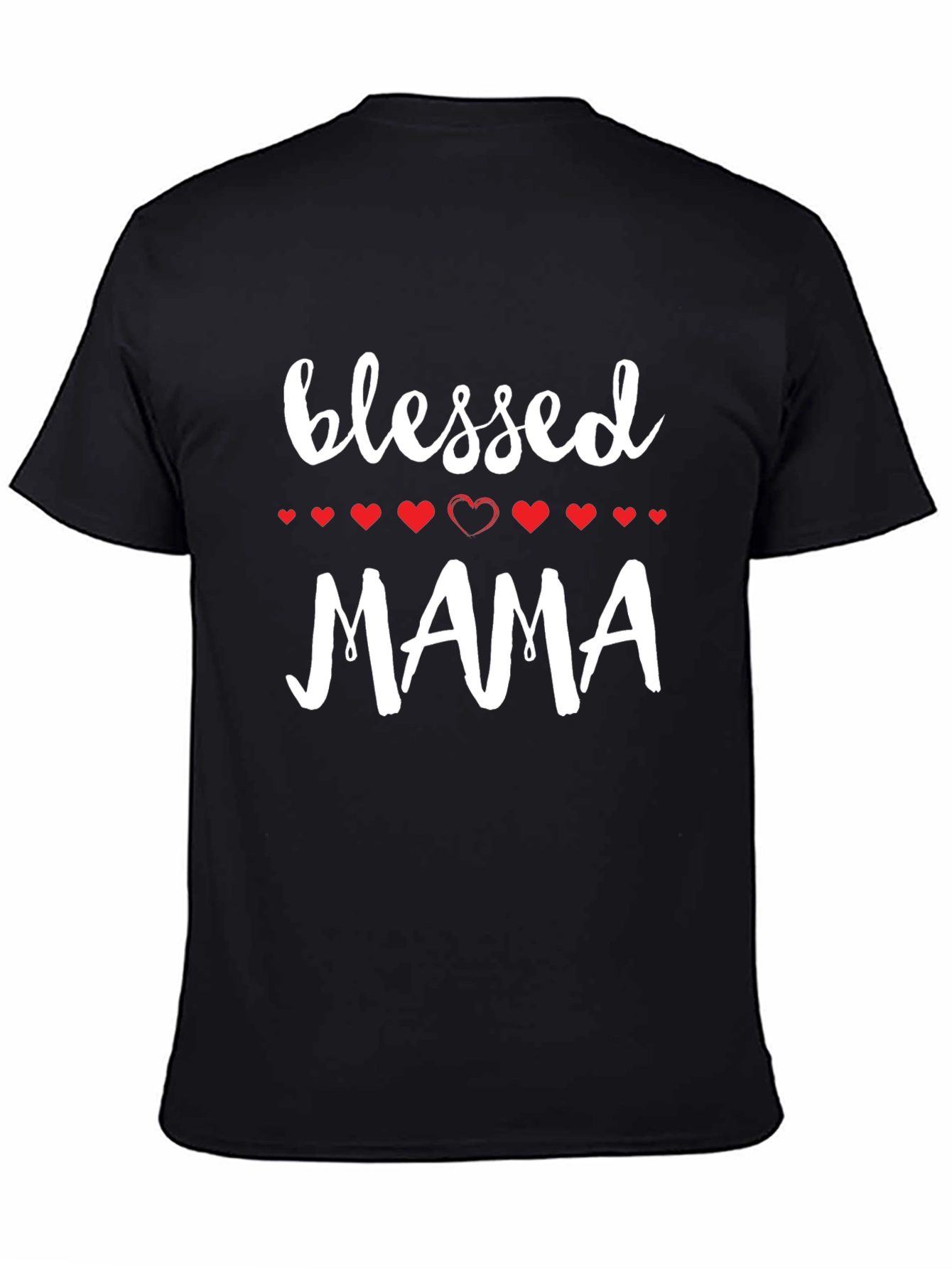 Blessed Mama Graphic Tee - Black