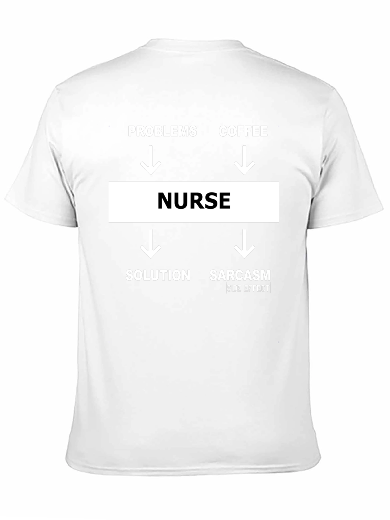 Nurse T-Shirt - Problems/Coffee/Solution/Sarcasm