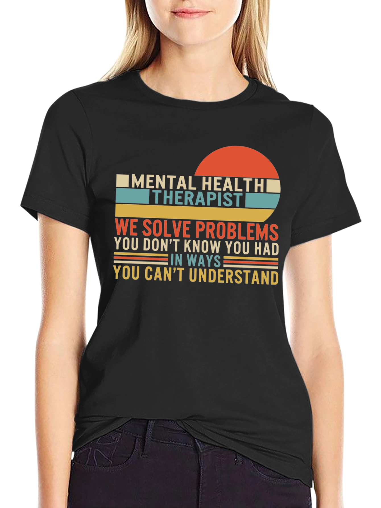 Mental Health Therapist T-Shirt - Solve Problems