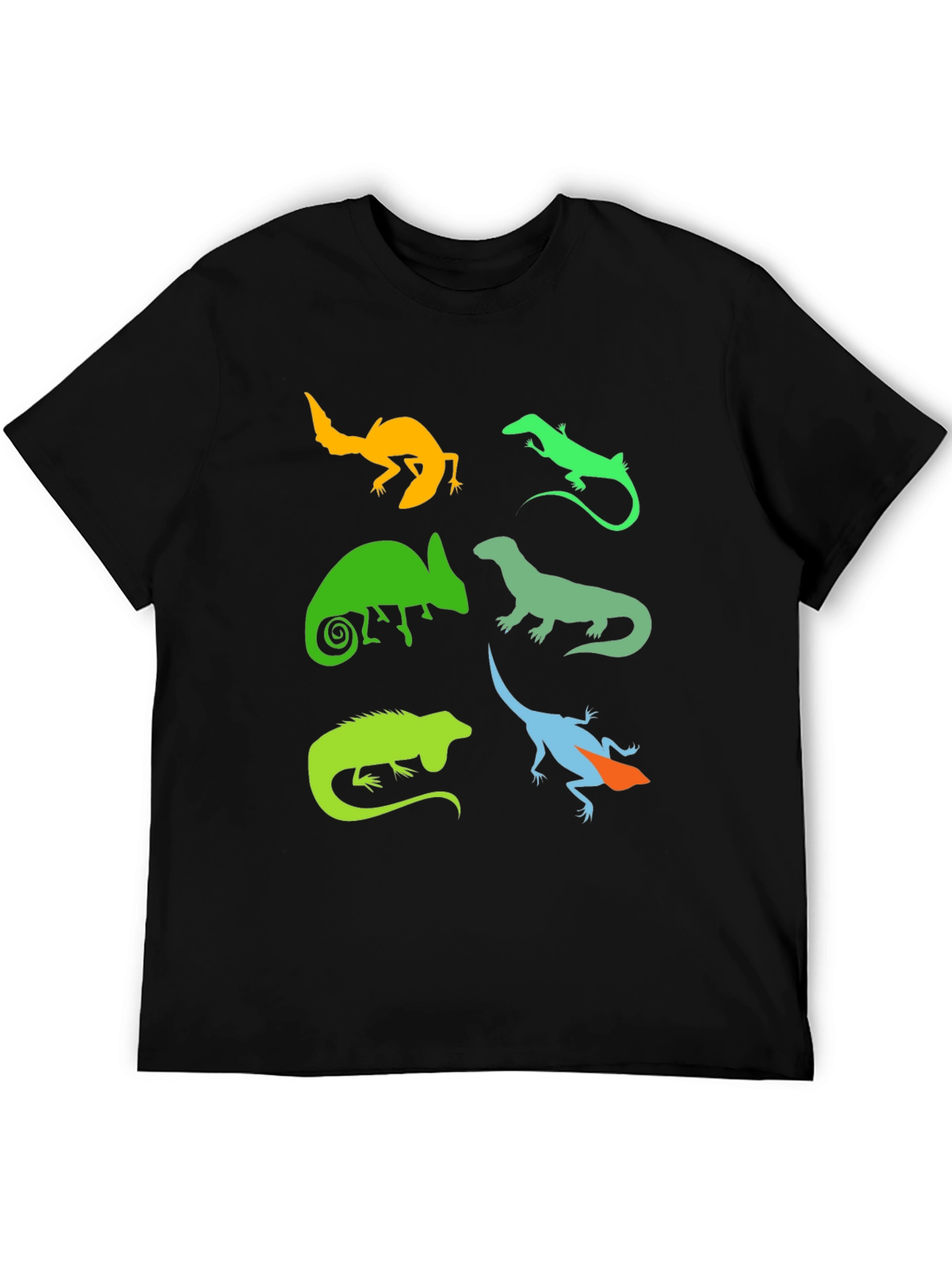 Lizard Silhouette Graphic T-Shirt - Reptile Lover Tee
