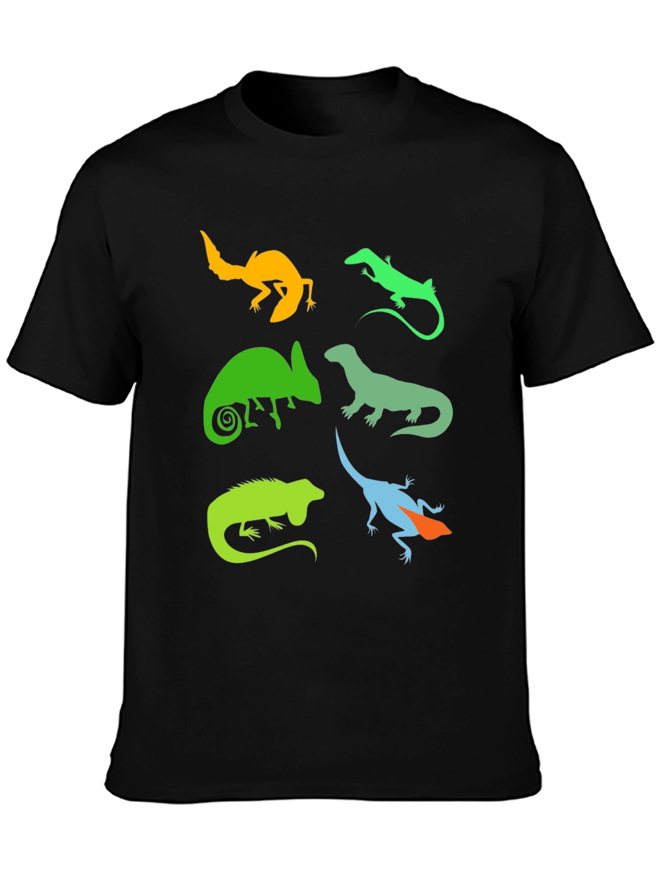 Lizard Silhouette Graphic T-Shirt - Reptile Lover Tee
