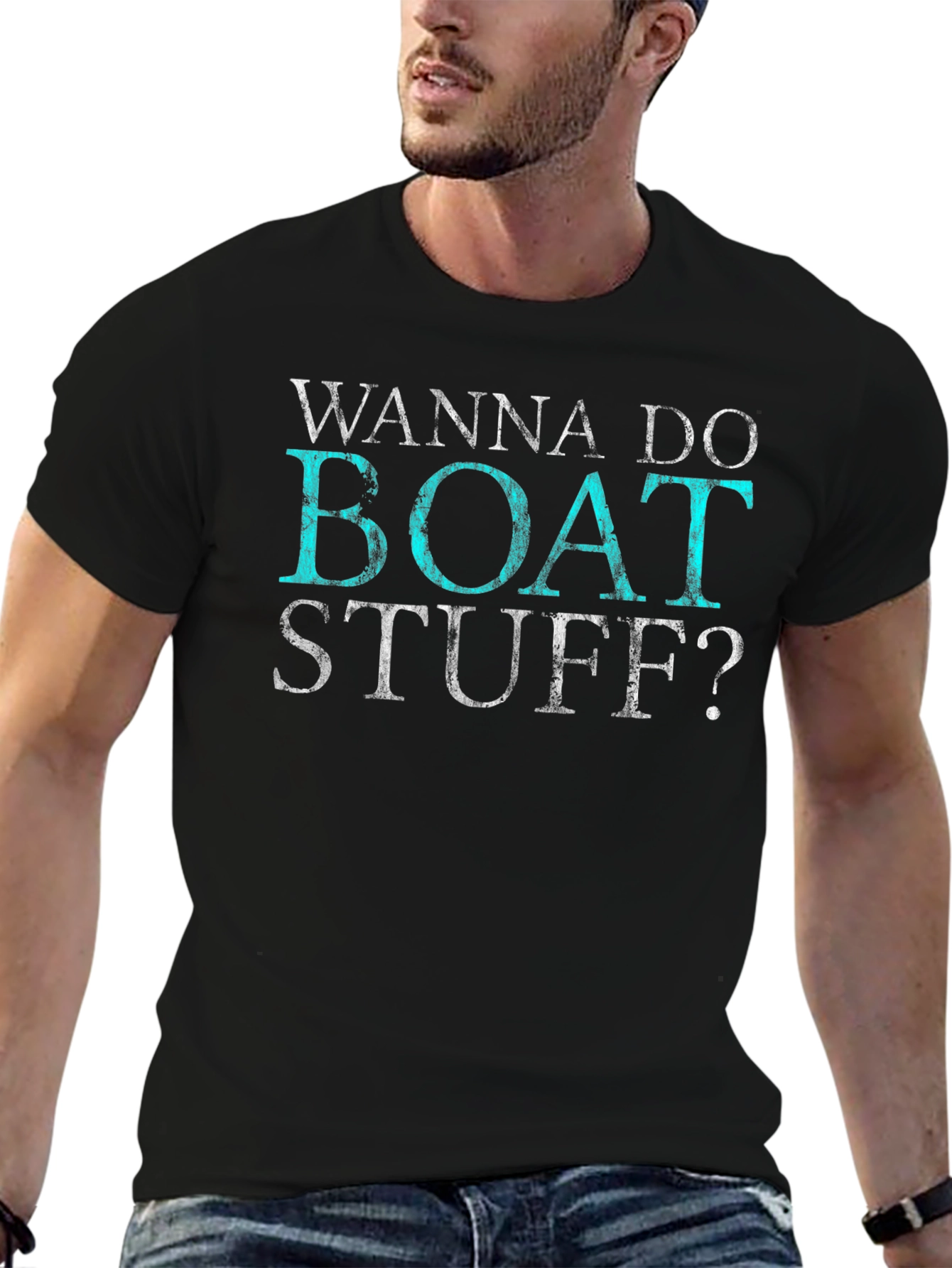 Wanna Do Boat Stuff? Graphic T-Shirt
