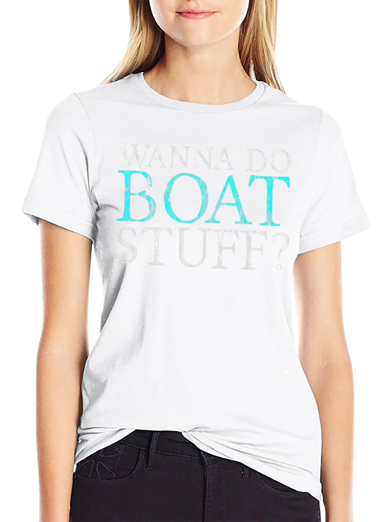 Wanna Do Boat Stuff? Graphic T-Shirt