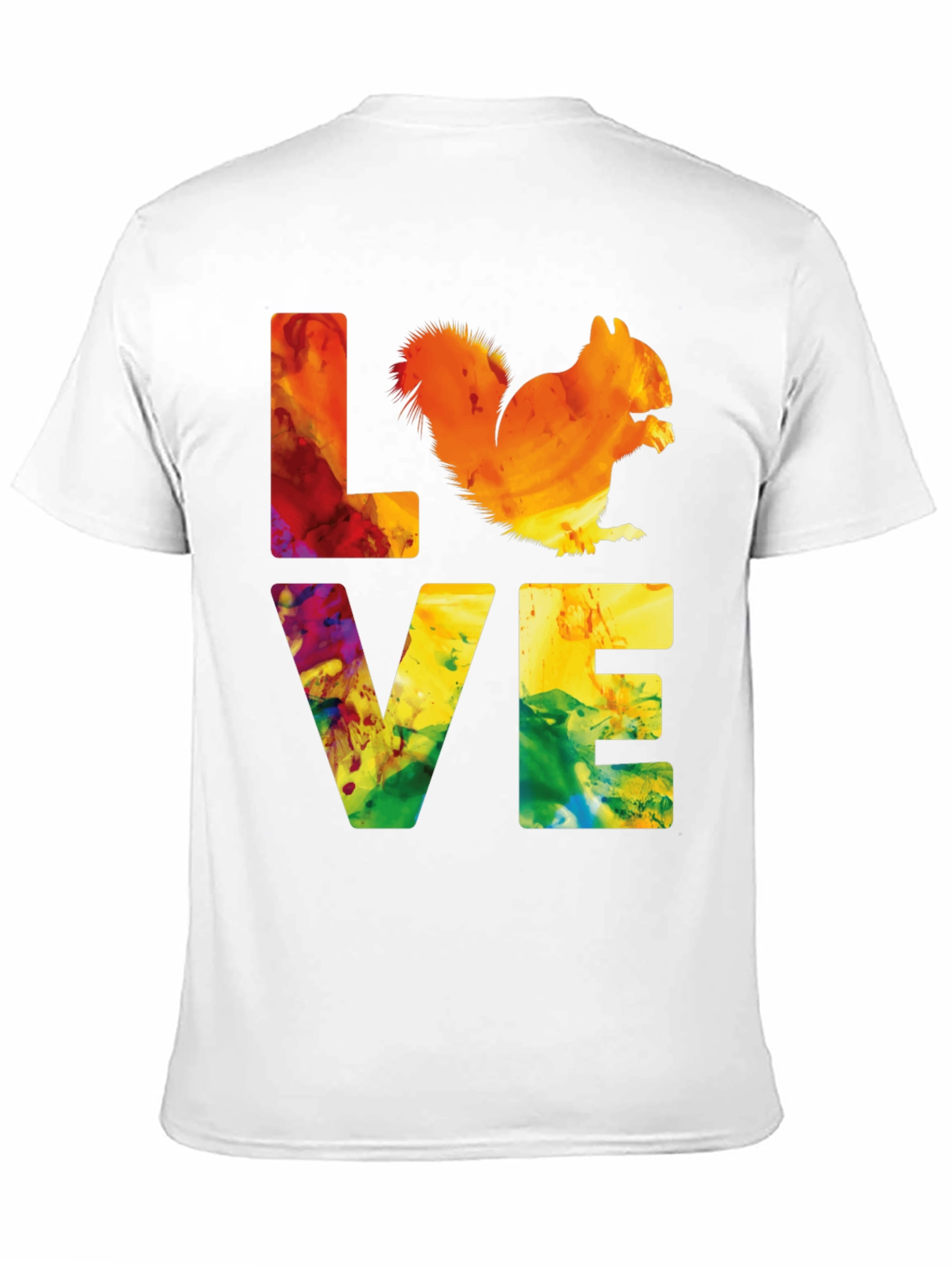 Squirrel Love Graphic Print T-Shirt