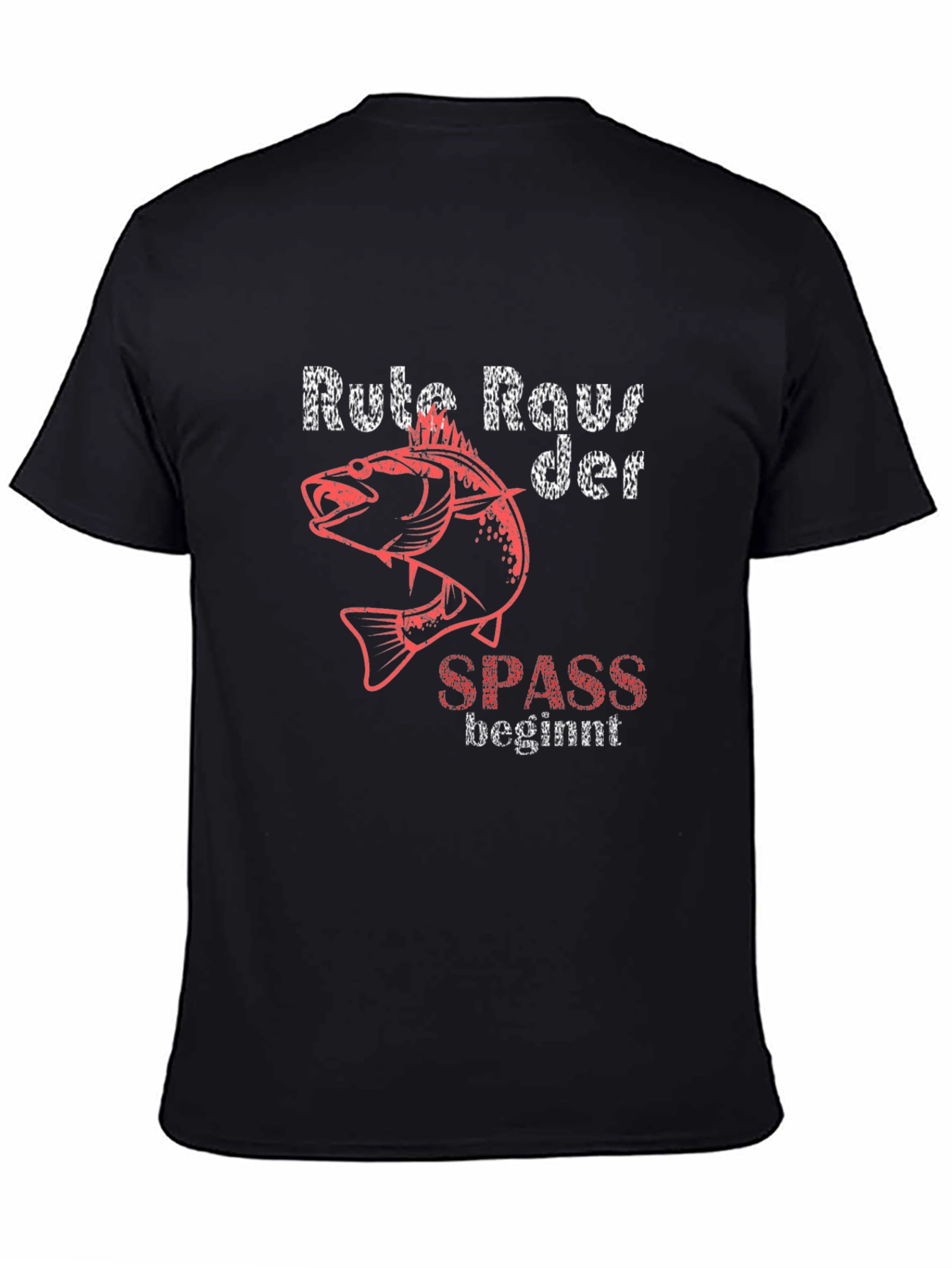 Fishing T-Shirt - Rute Raus der Spass beginnt
