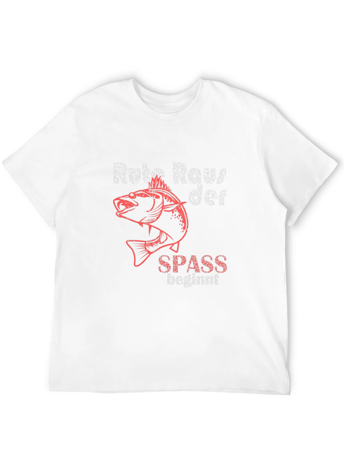 Fishing T-Shirt - Rute Raus der Spass beginnt