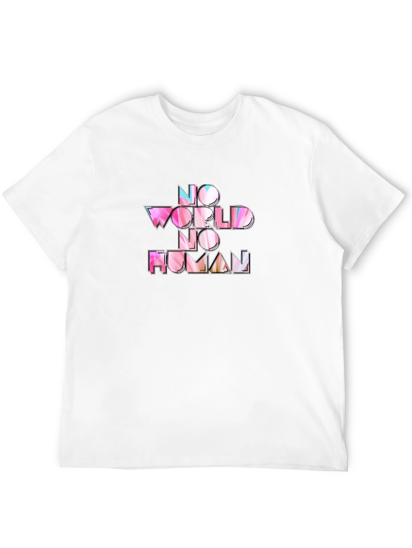 No World No Human Black T-Shirt
