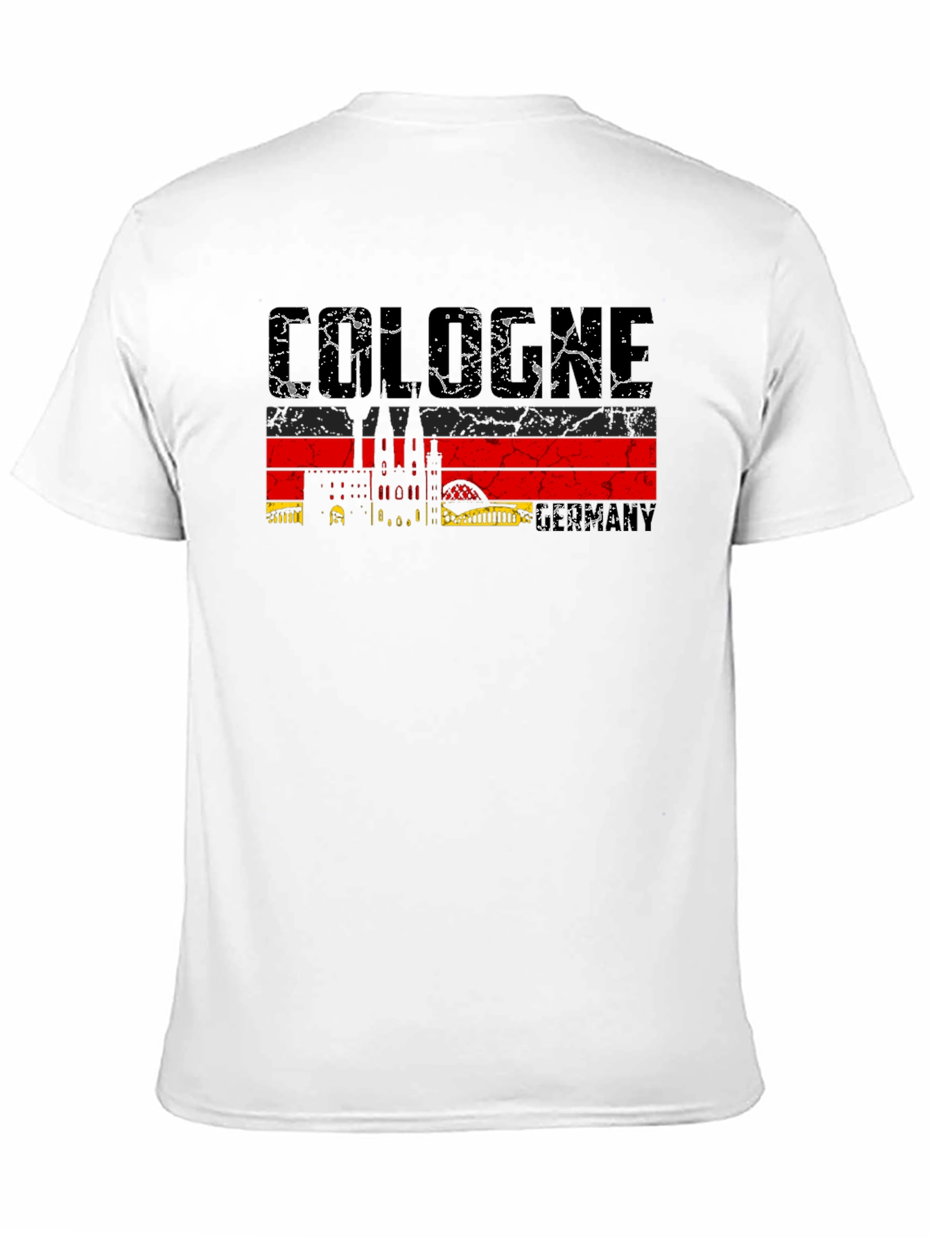 Cologne Germany Skyline Black Graphic Tee