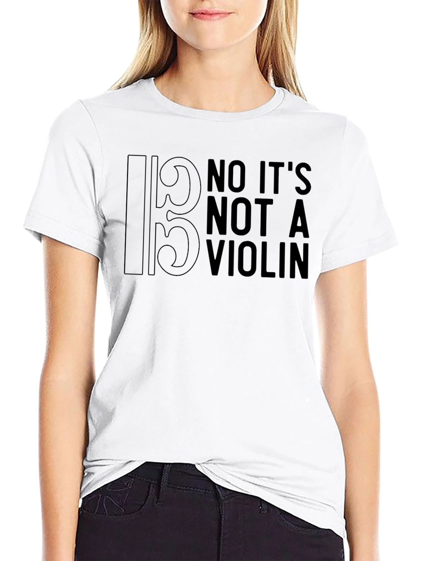 Bass Clef No Violin T-Shirt