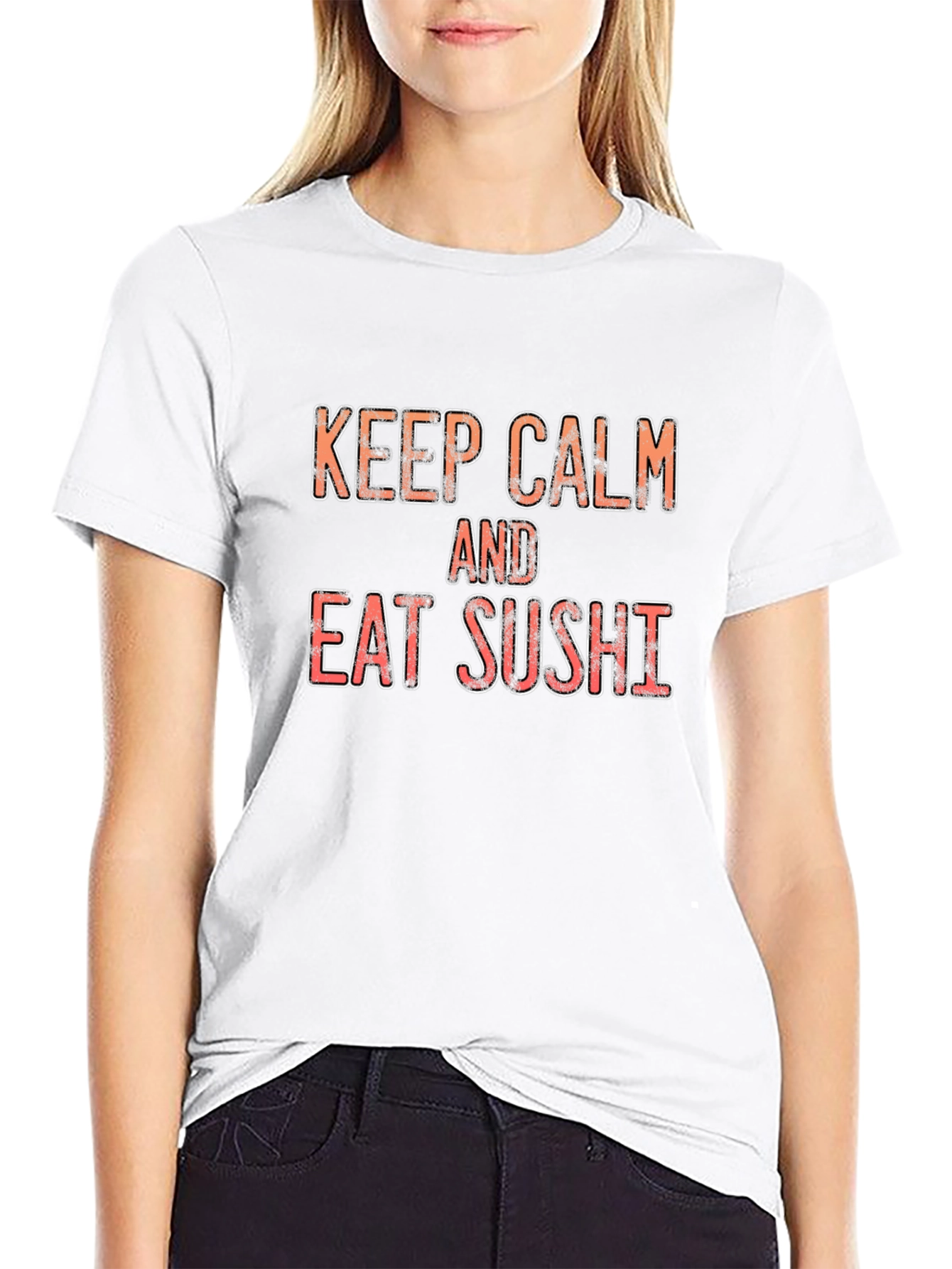 Keep Calm and Eat Sushi Graphic Tee