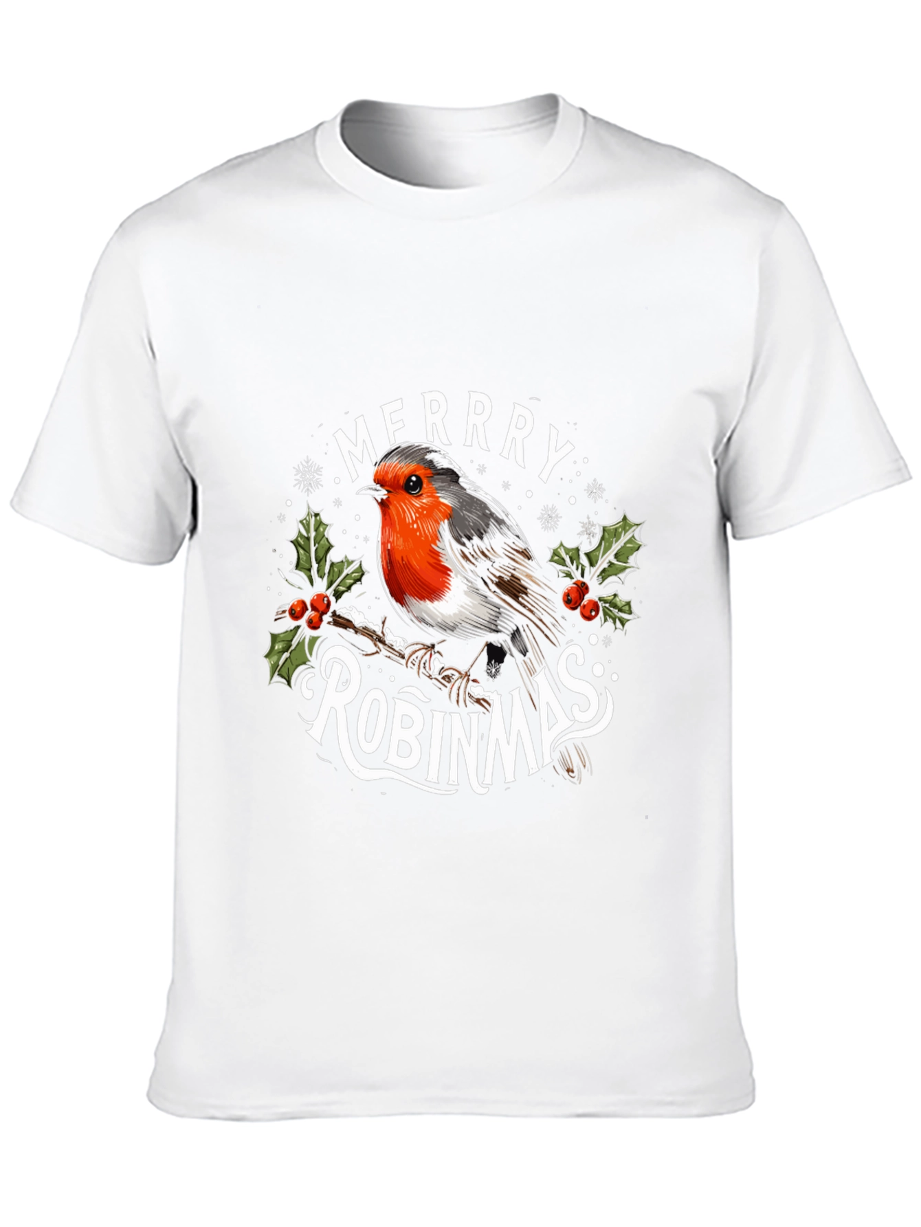 Merry Robinmas Holiday Graphic T-Shirt