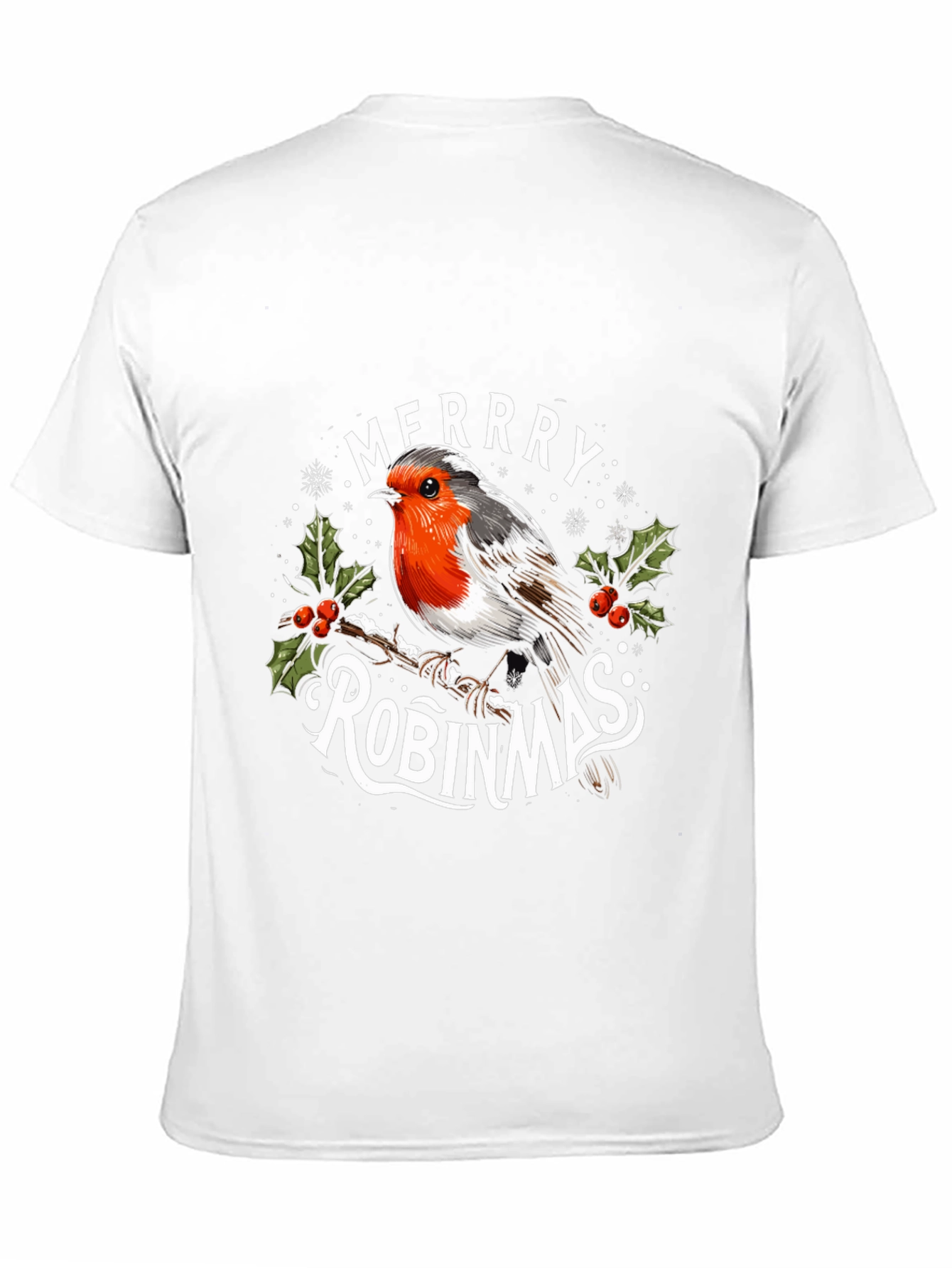 Merry Robinmas Holiday Graphic T-Shirt