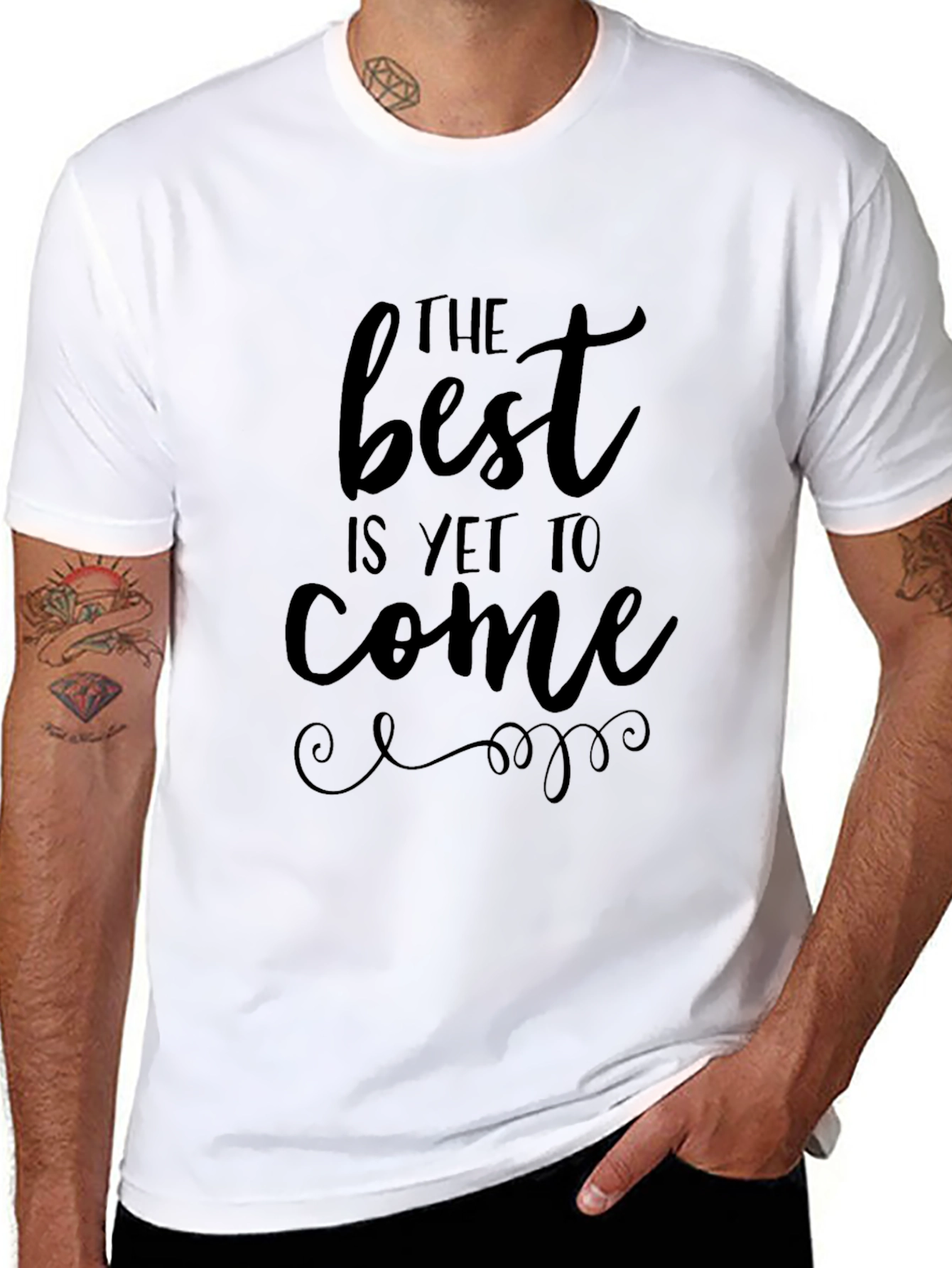 Inspirational The Best Is Yet To Come Black T-Shirt