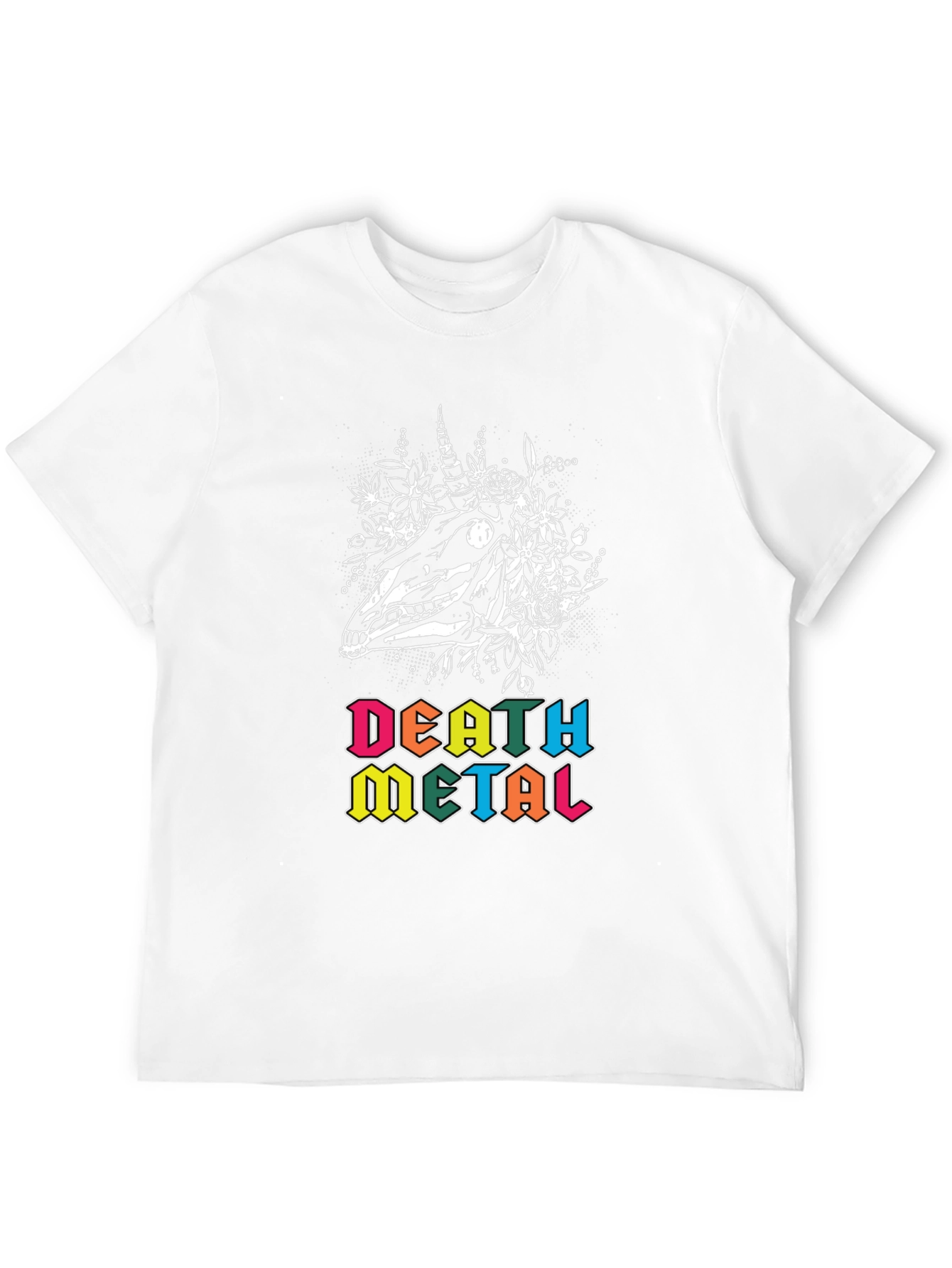Death Metal Unicorn Skull T-Shirt