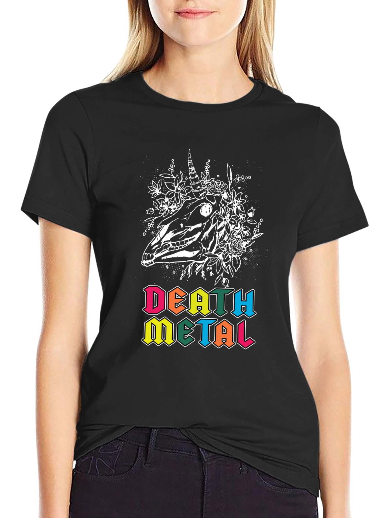 Death Metal Unicorn Skull T-Shirt