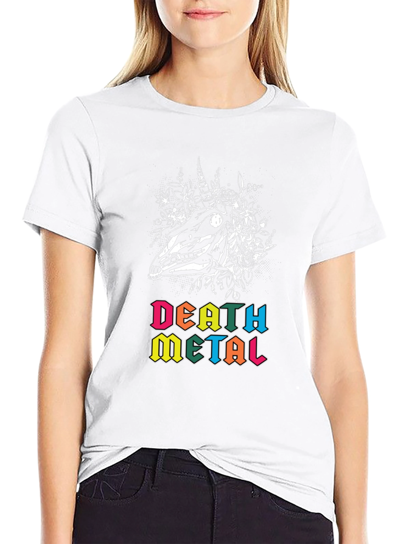 Death Metal Unicorn Skull T-Shirt