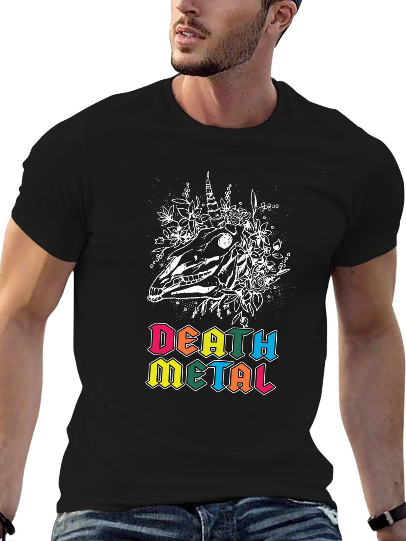 Death Metal Unicorn Skull T-Shirt