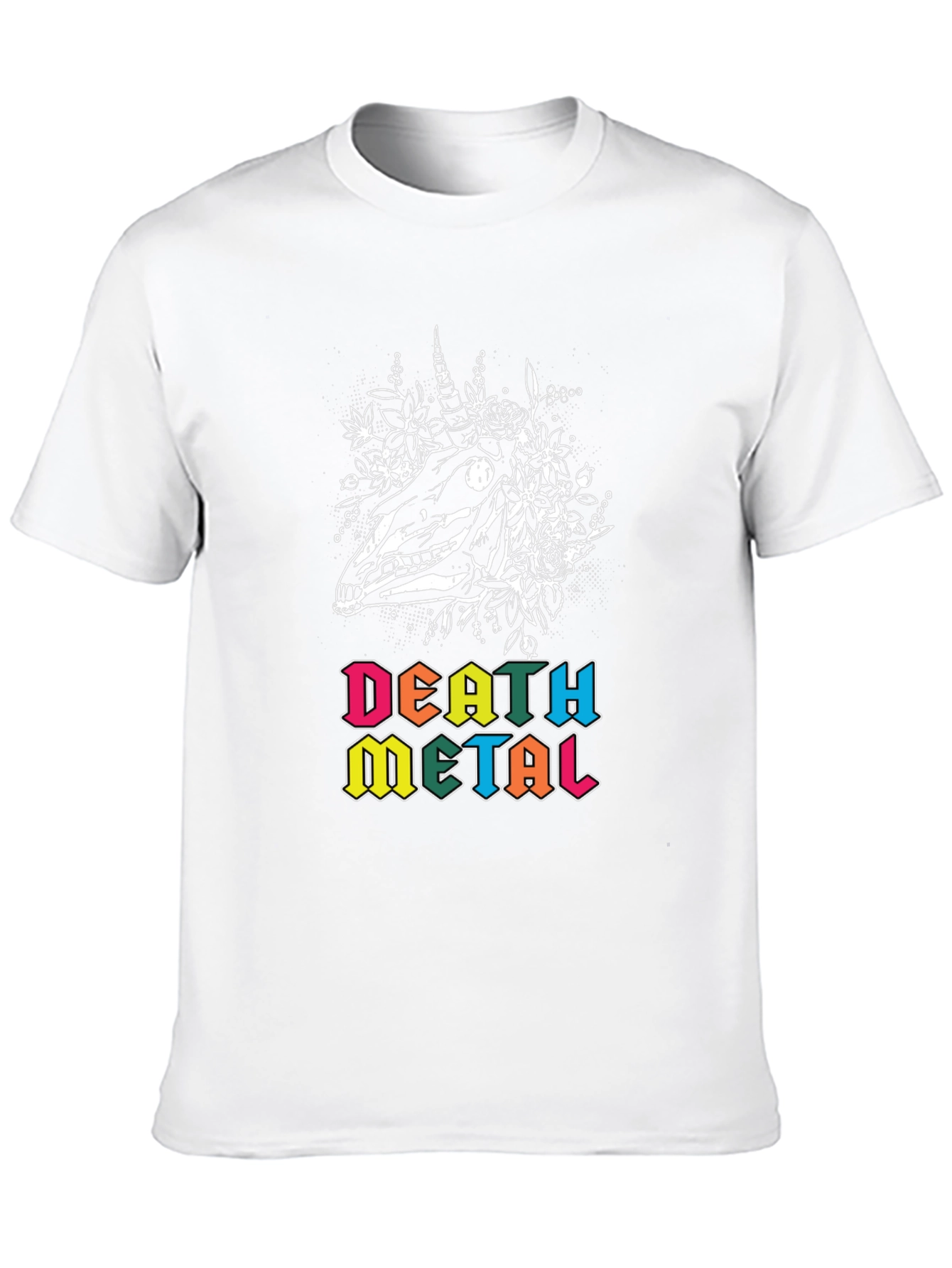 Death Metal Unicorn Skull T-Shirt