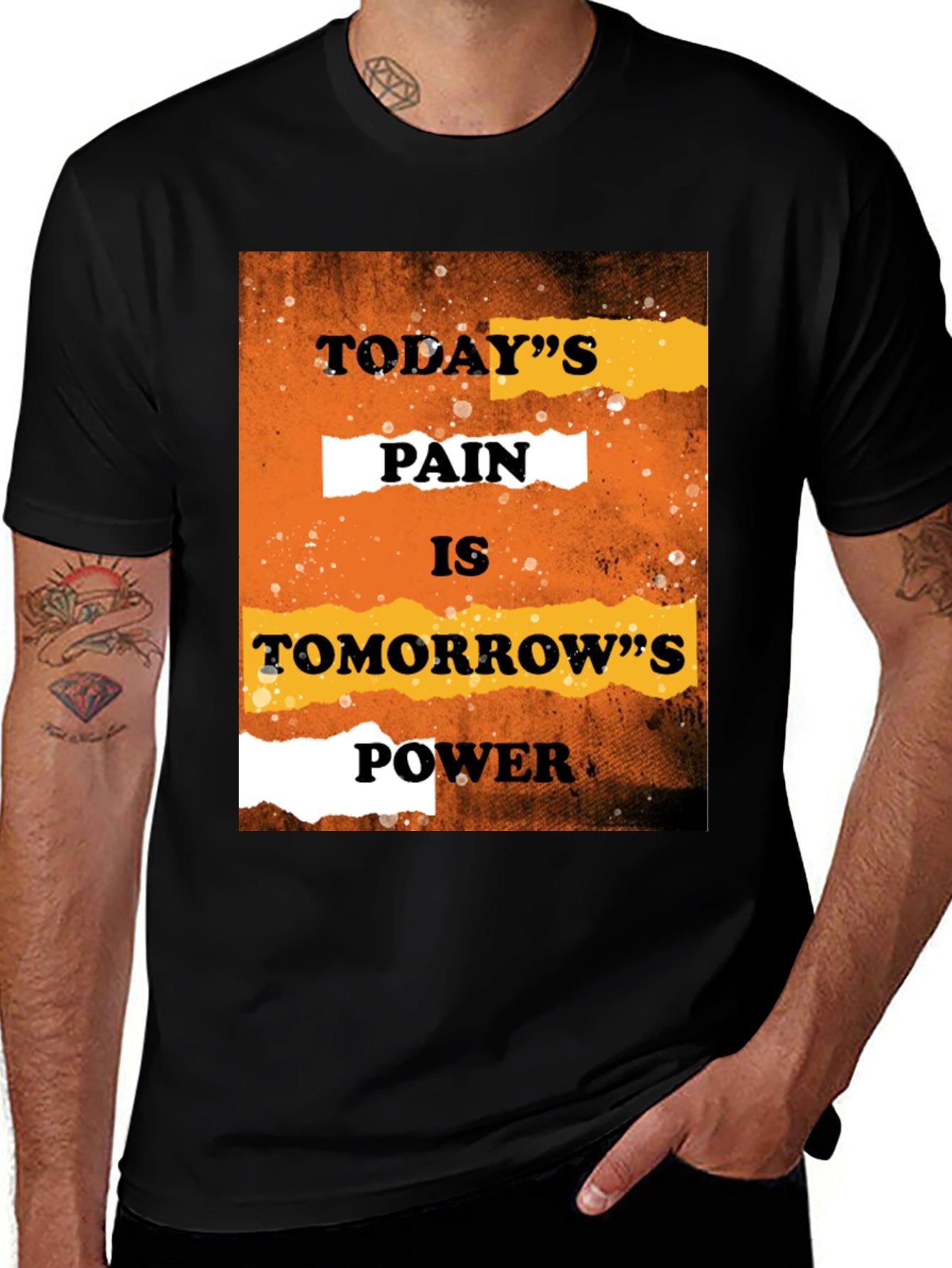 Motivational Graphic Tee - Todays Pain Tomorrows Power