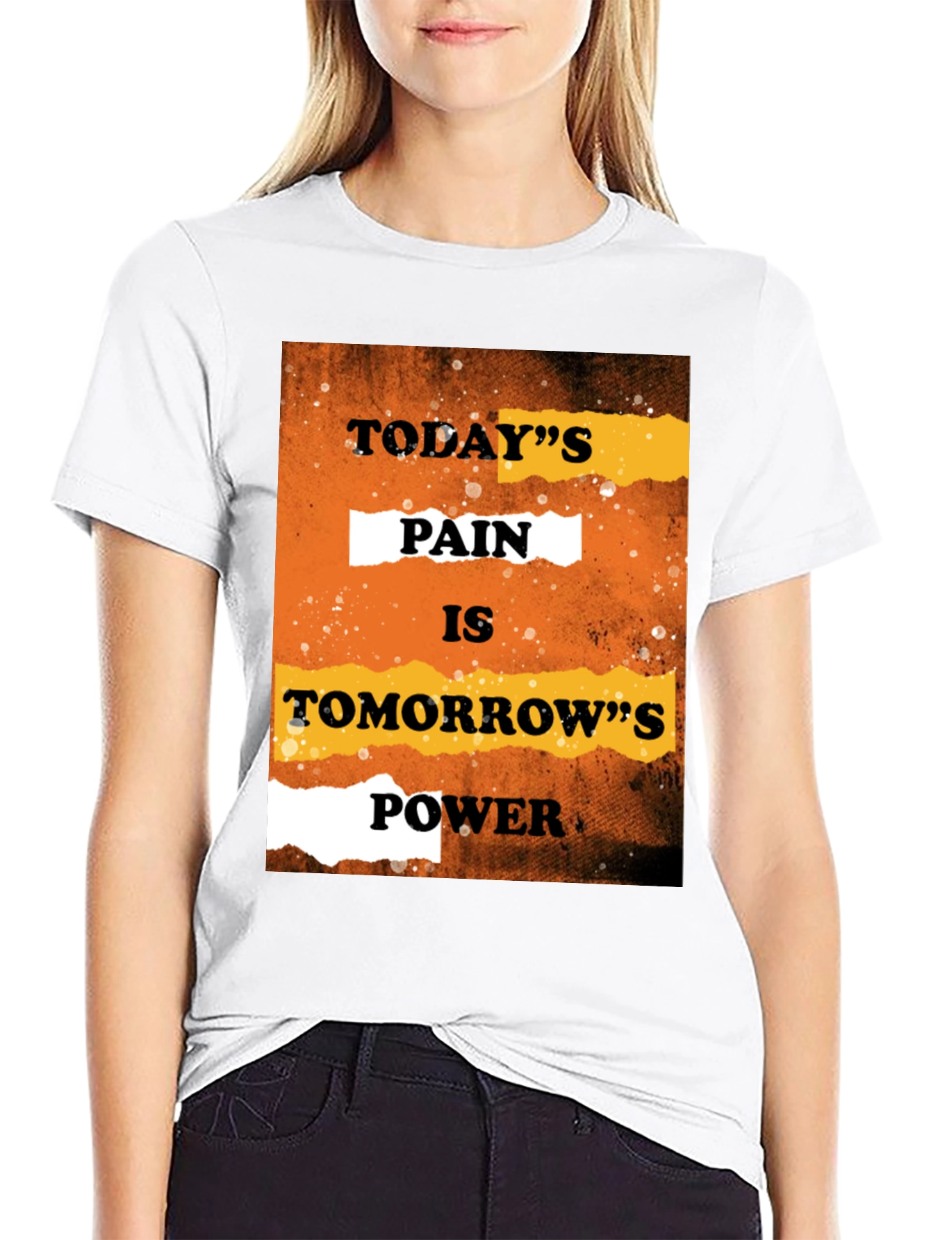 Motivational Graphic Tee - Todays Pain Tomorrows Power