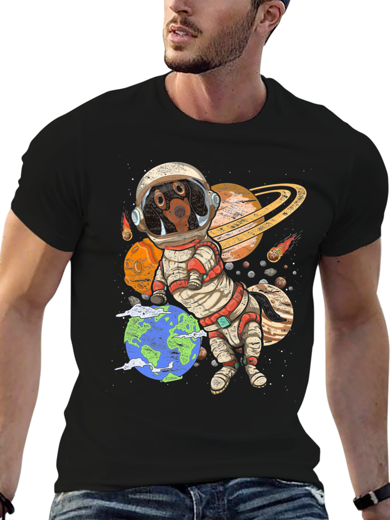 Dog Astronaut Graphic Tee