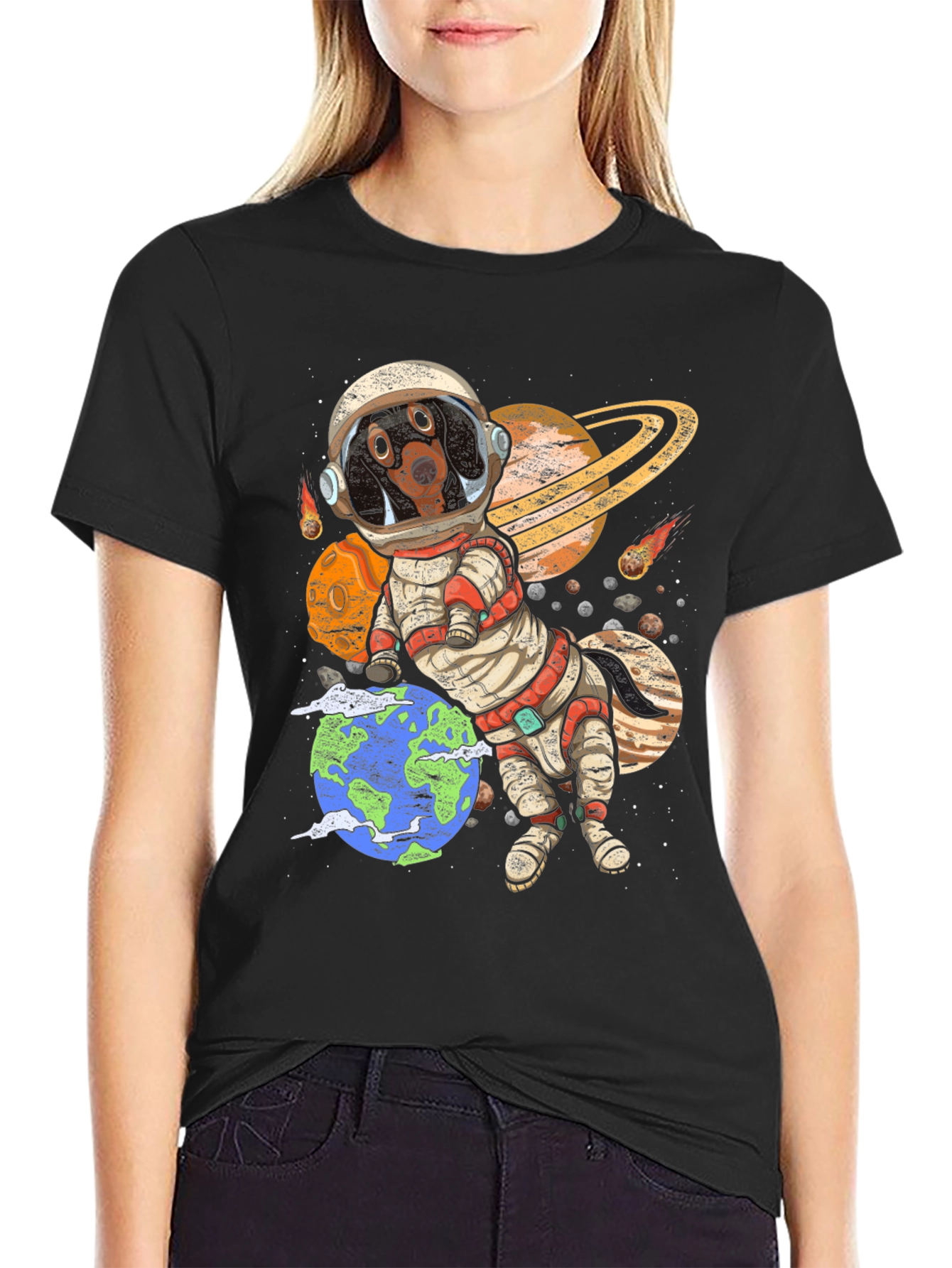 Dog Astronaut Graphic Tee