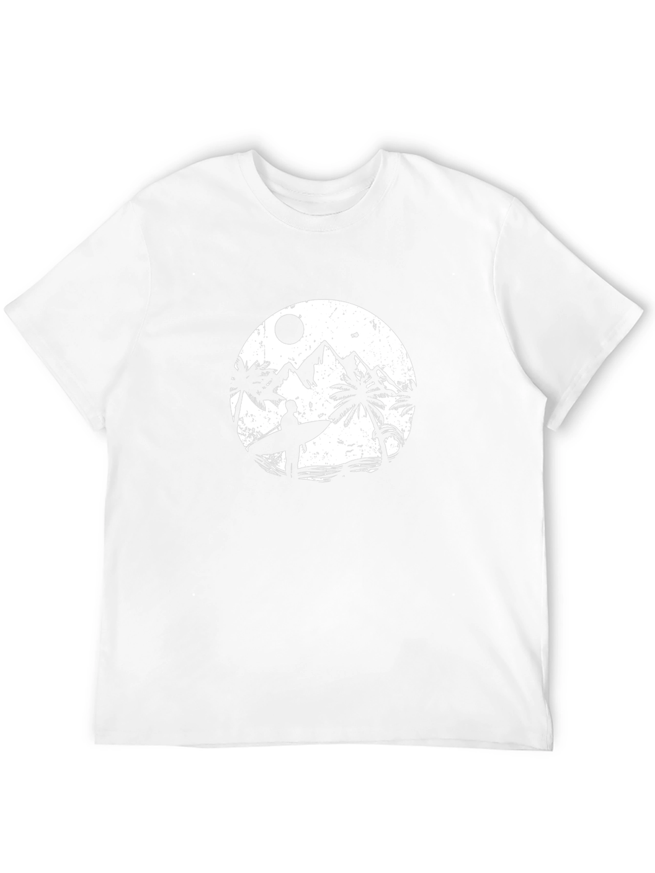 Surfer Graphic Tee - Black Cotton T-Shirt