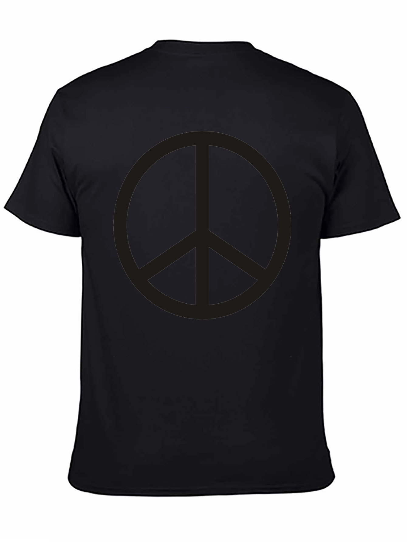 Peace Sign Graphic Tee - Classic Black T-Shirt