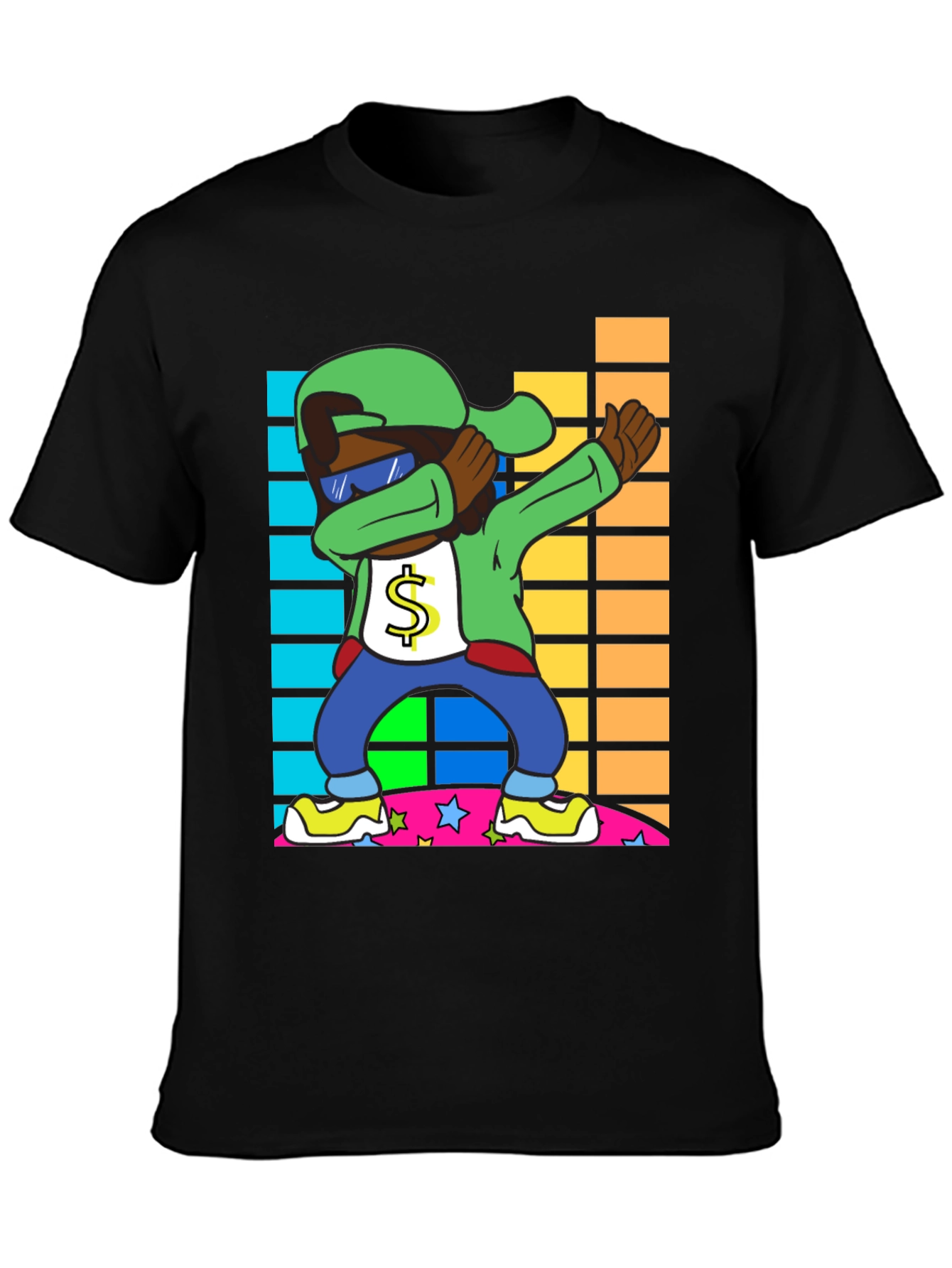 Dabbing Cartoon Character T-Shirt
