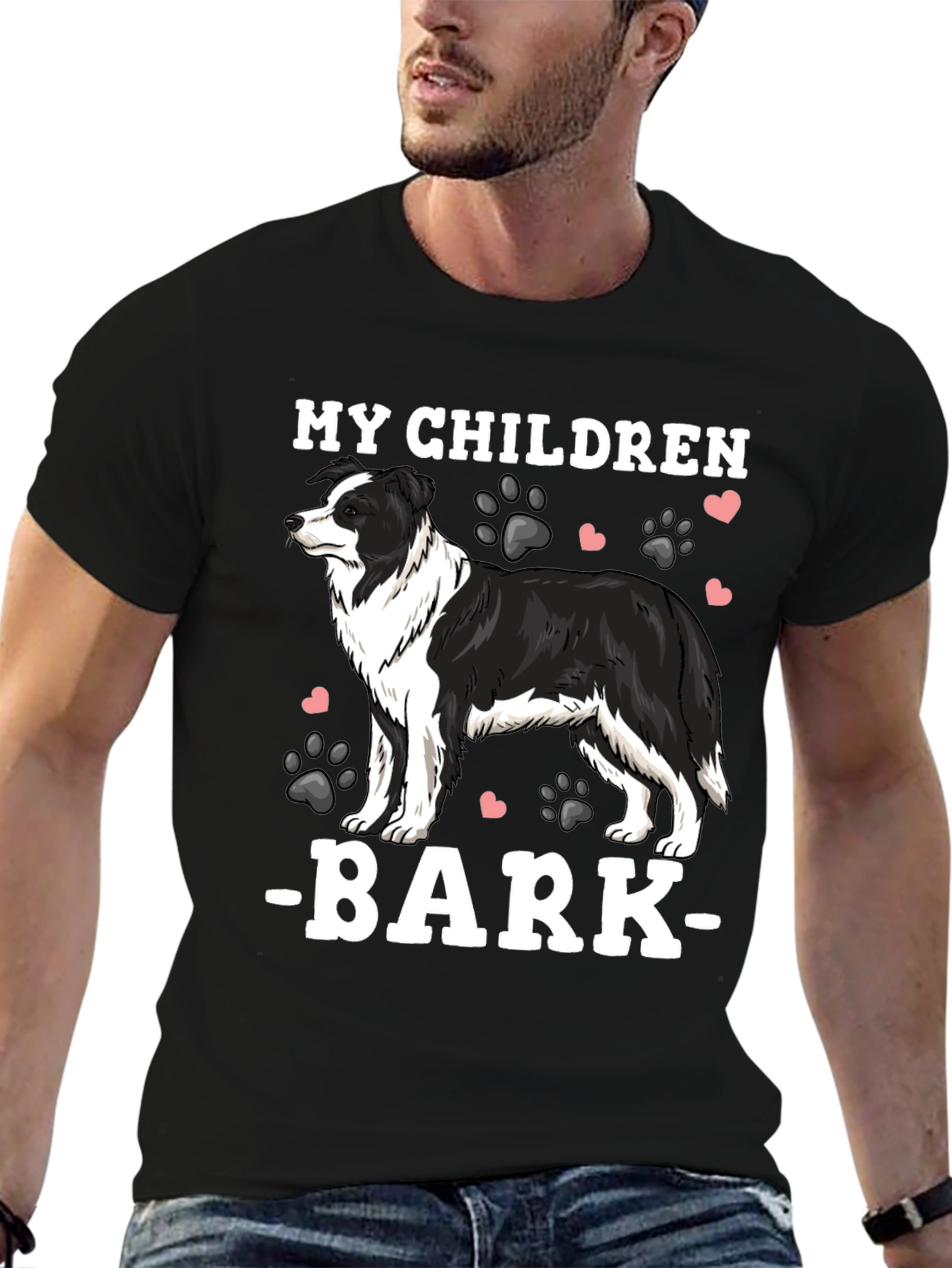 My Children Bark Border Collie T-Shirt