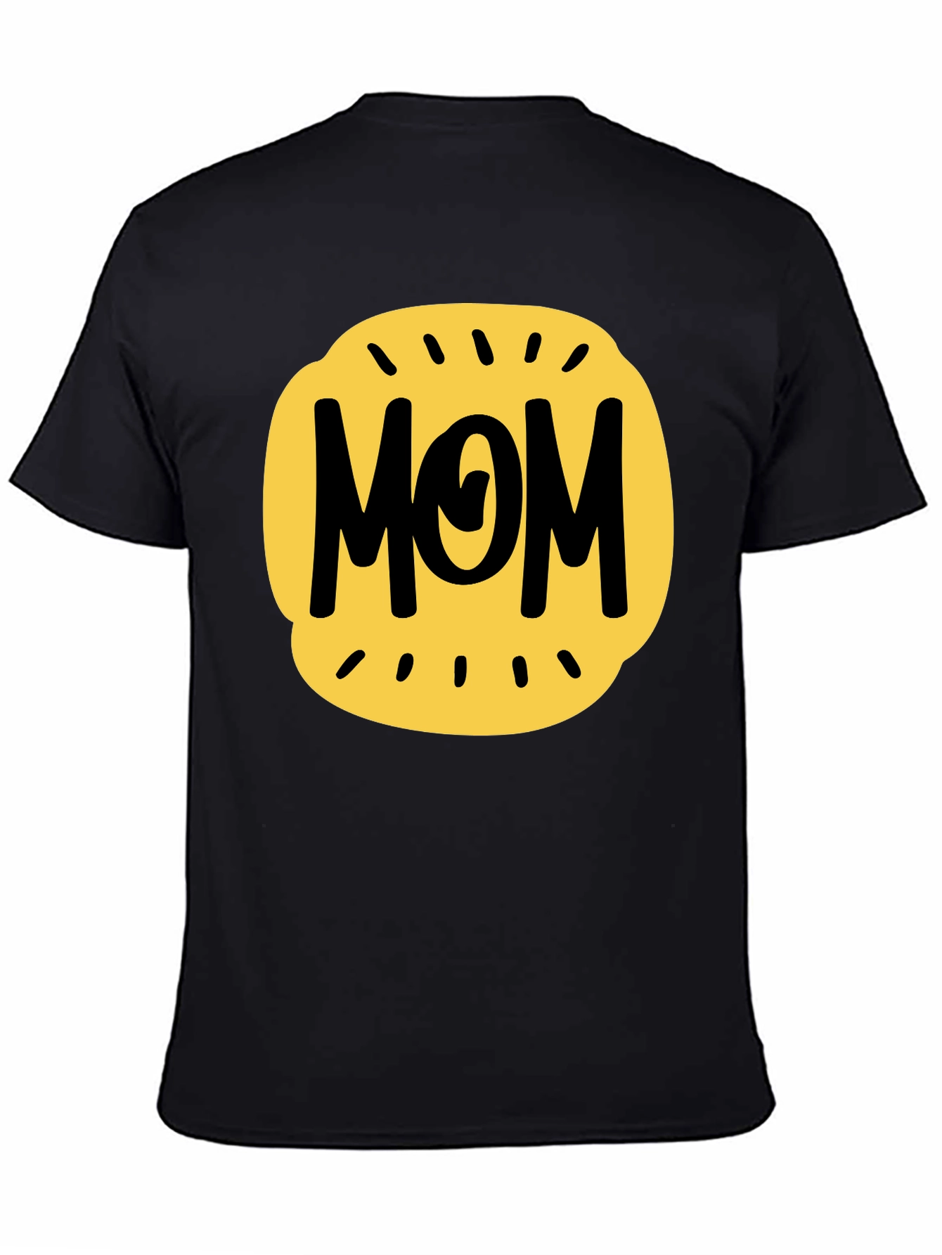 Mom Graphic Tee - Black Cotton Blend
