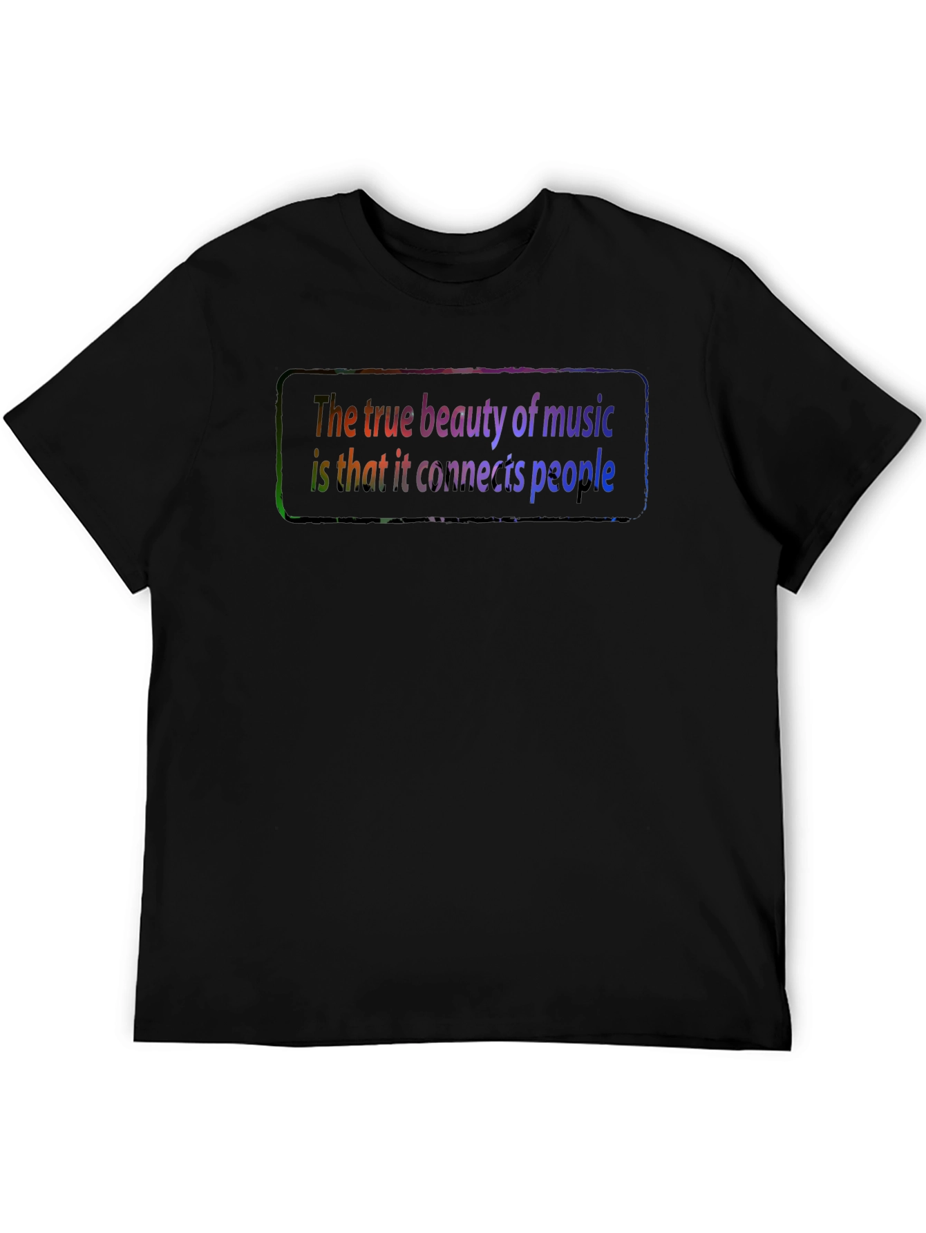 Music Connects People Graphic Tee - Black