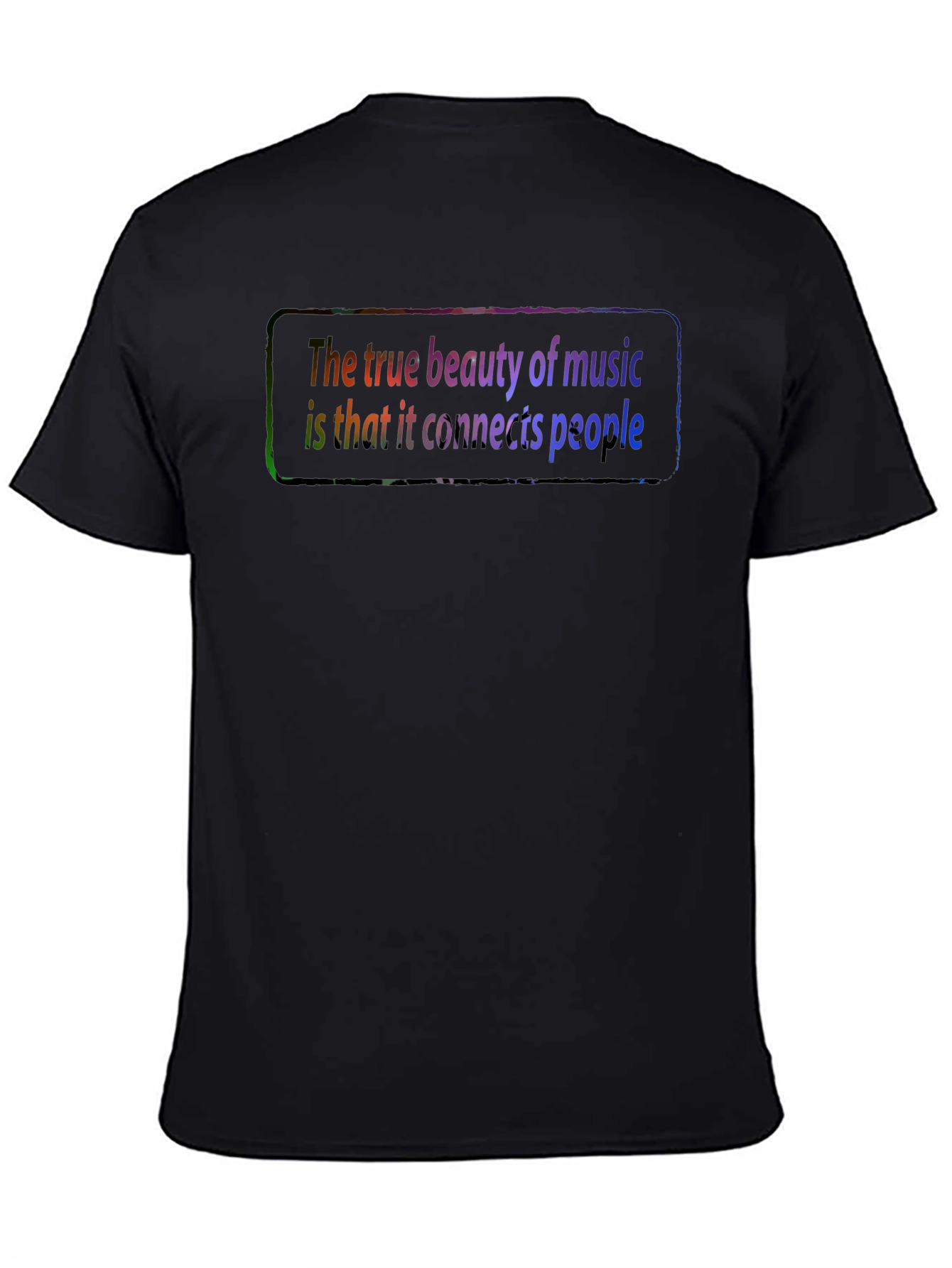 Music Connects People Graphic Tee - Black