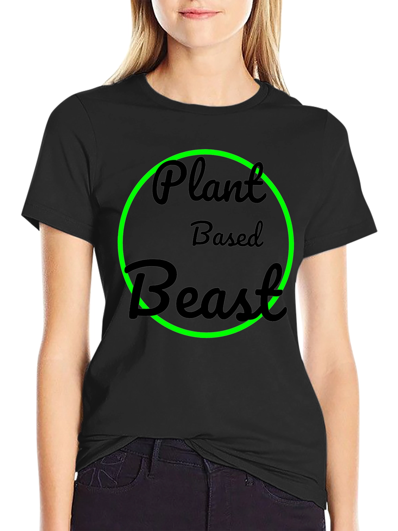 Plant Based Beast Black T-Shirt