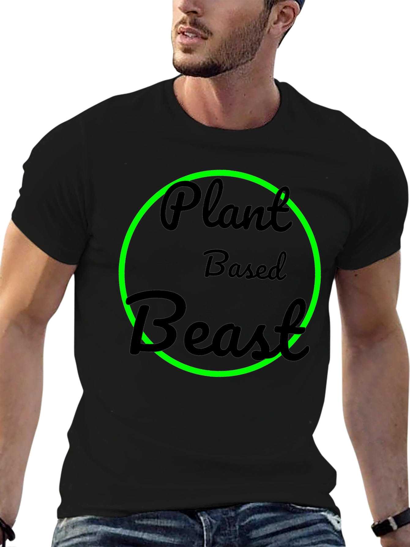 Plant Based Beast Black T-Shirt