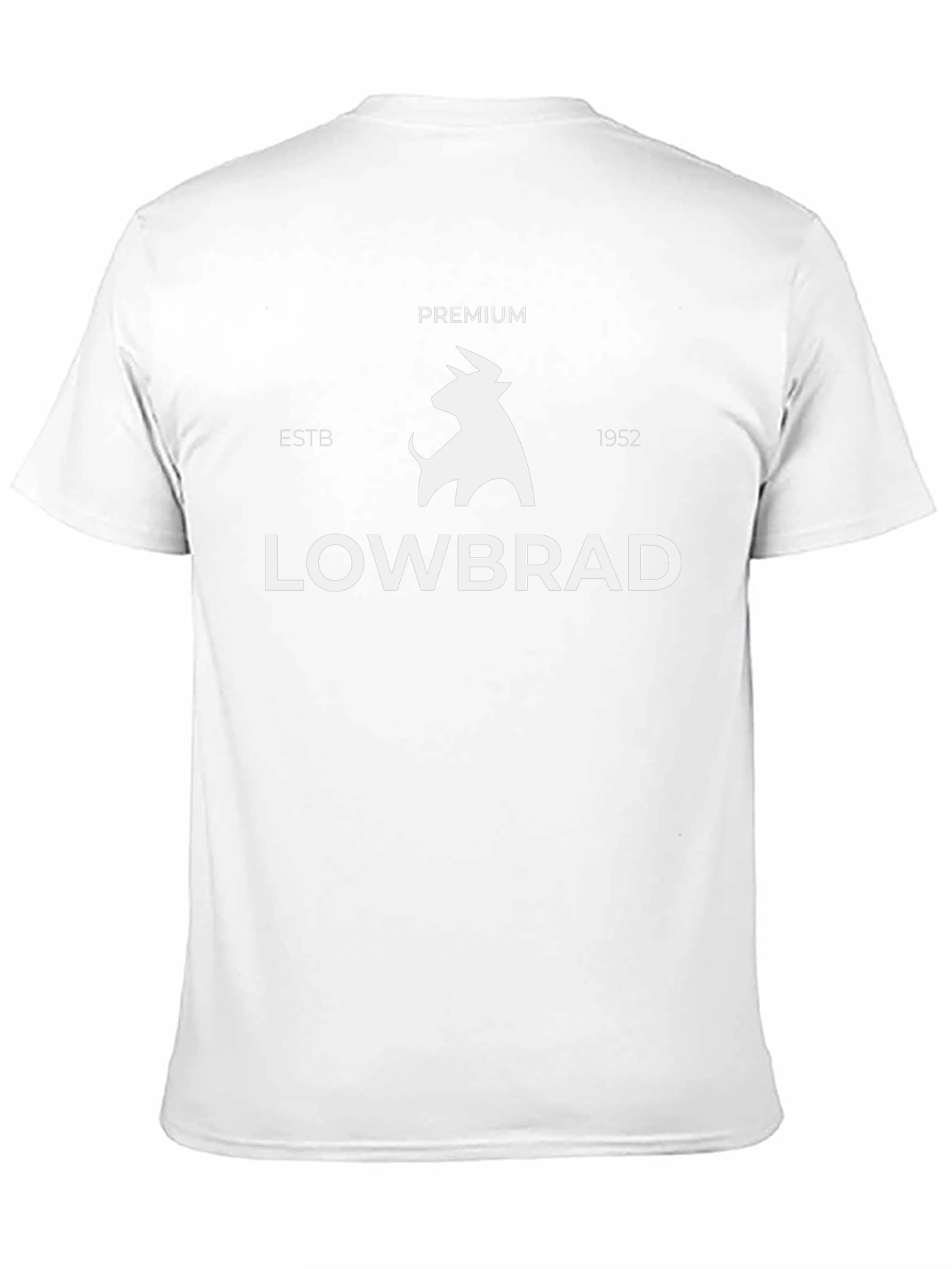 Premium Lowbrad Black Graphic Tee