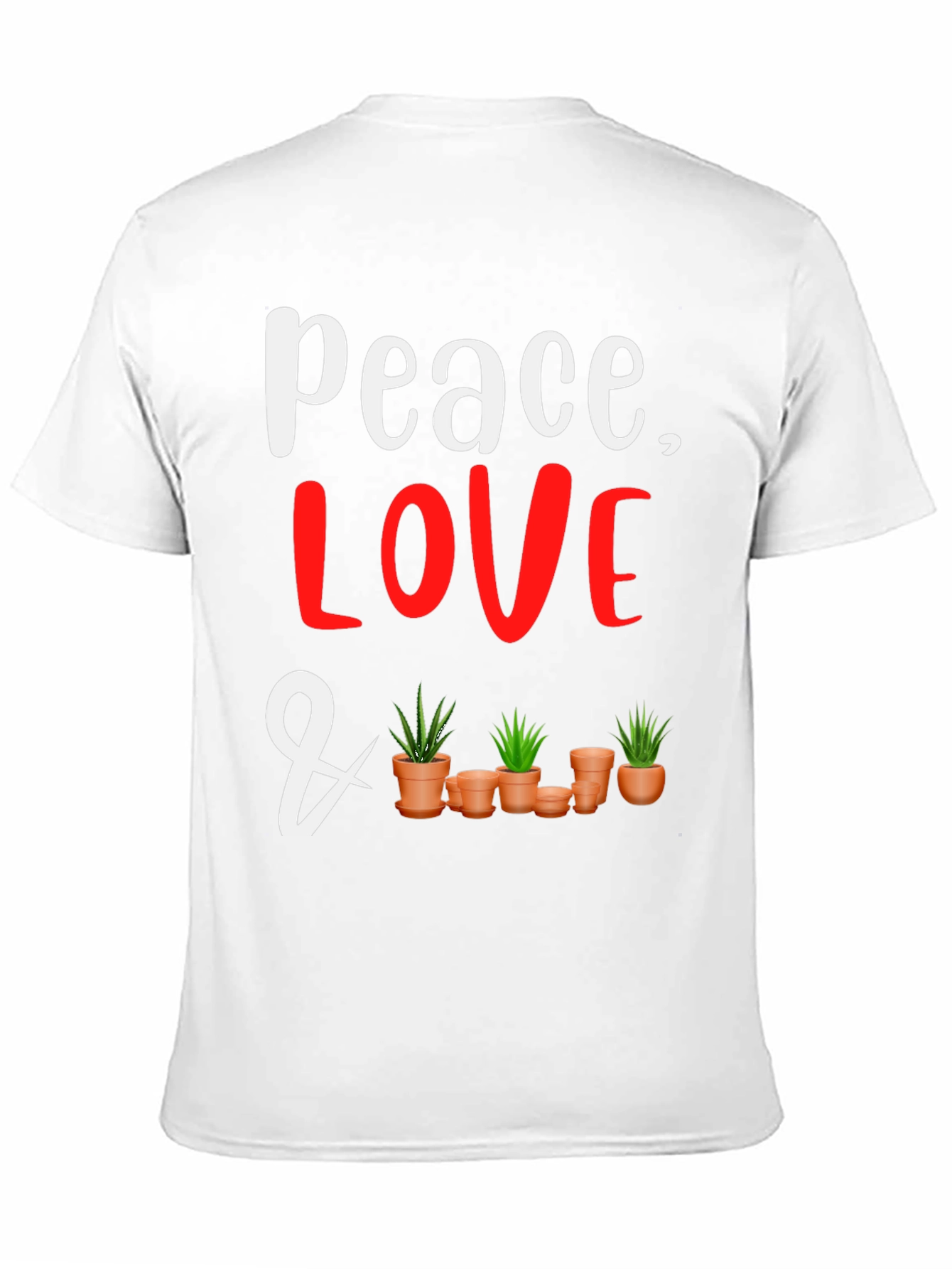 Peace Love and Plants Graphic Tee