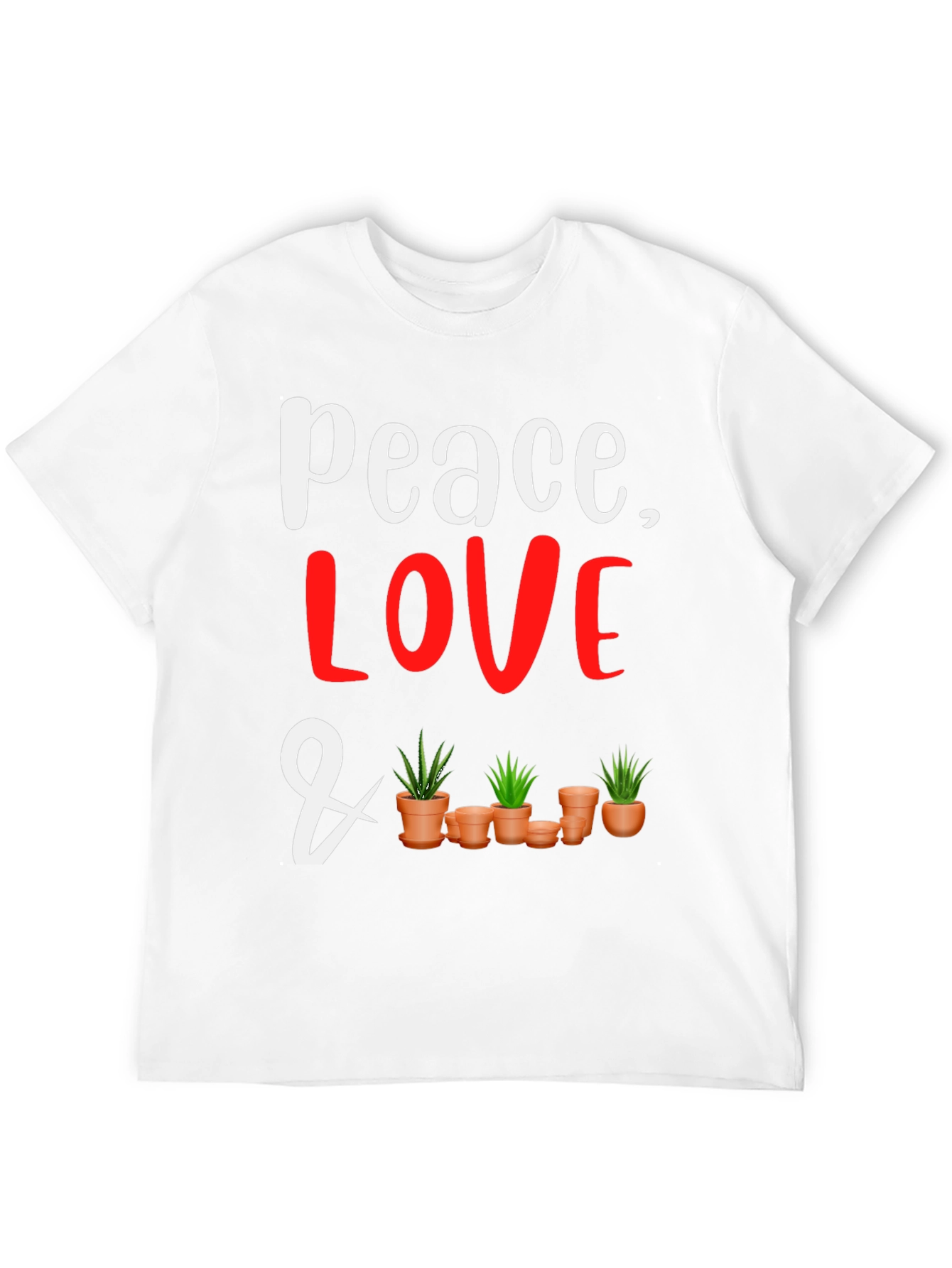 Peace Love and Plants Graphic Tee