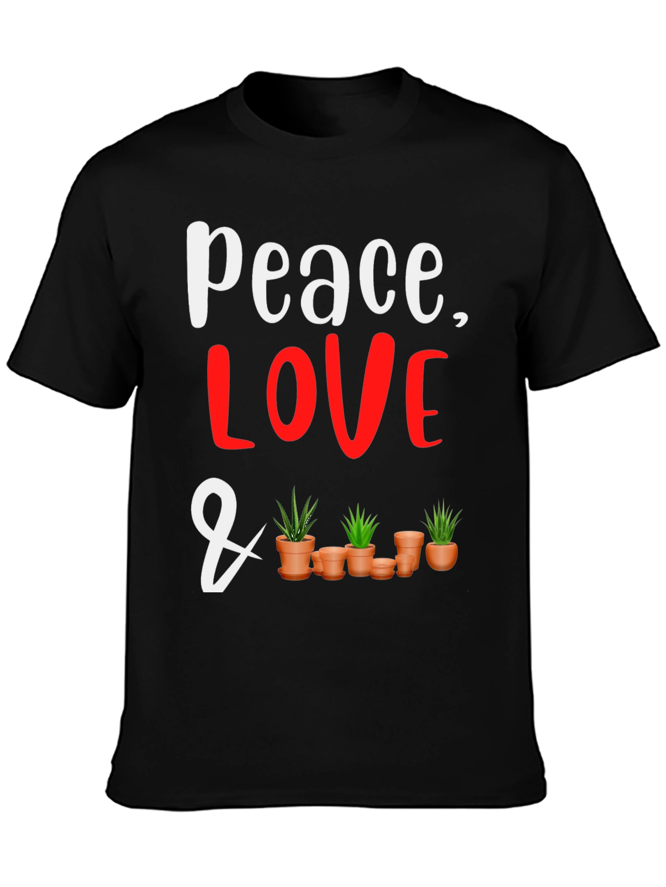 Peace Love and Plants Graphic Tee