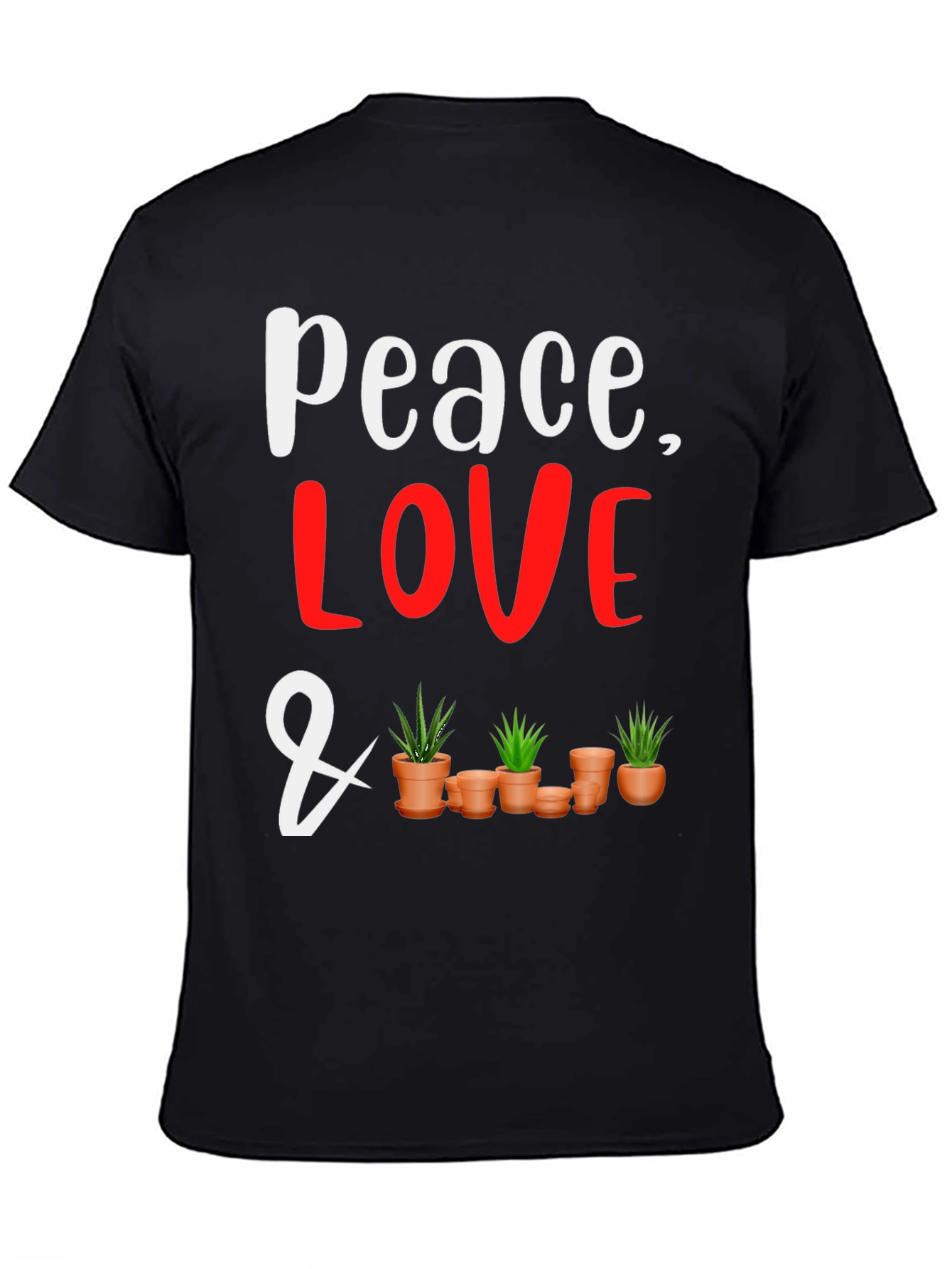 Peace Love and Plants Graphic Tee