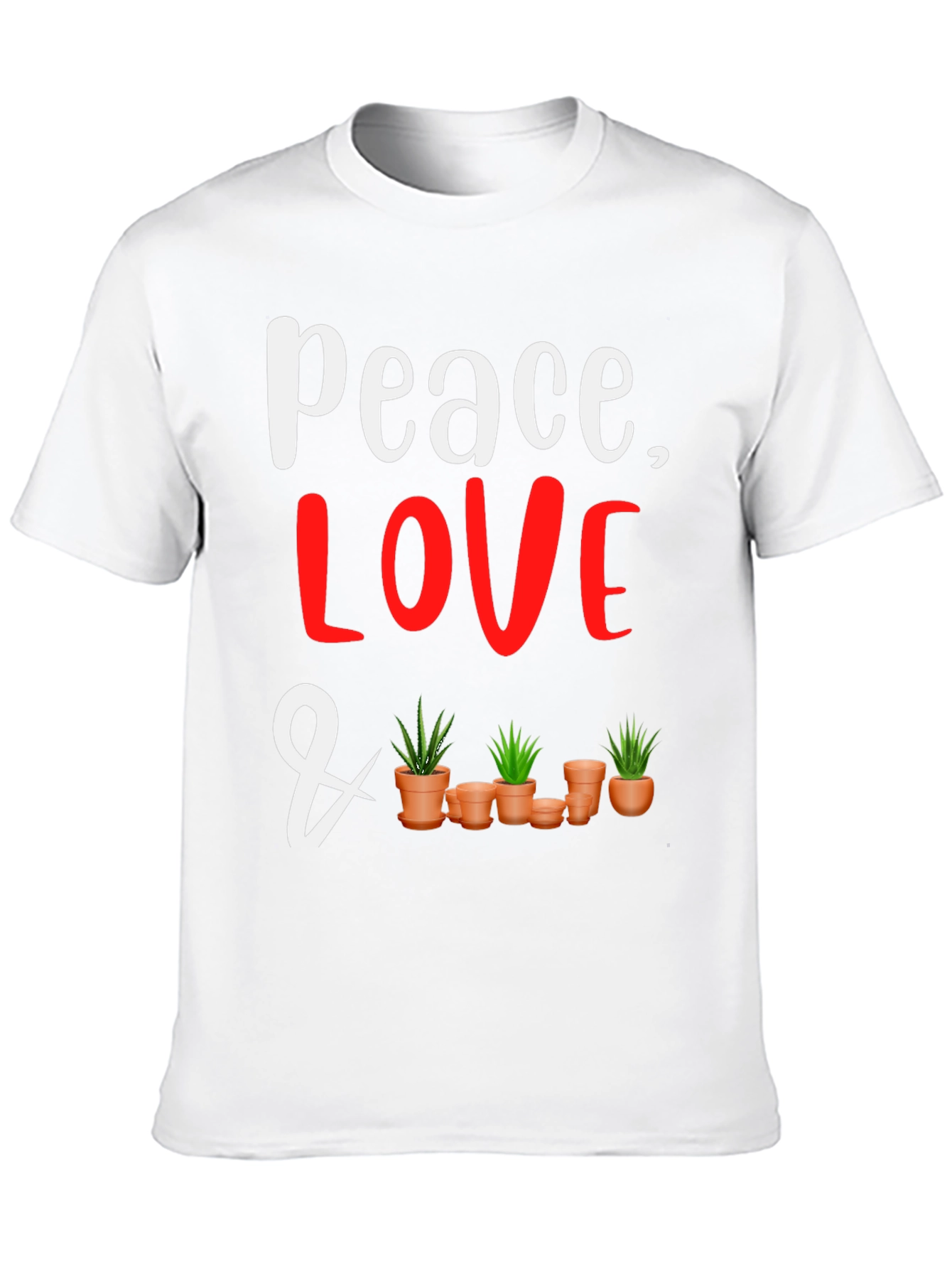 Peace Love and Plants Graphic Tee