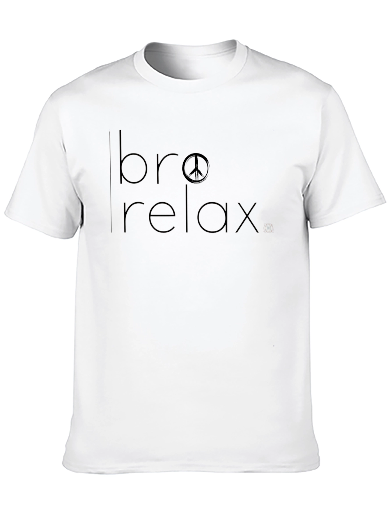 Bro Relax Peace Sign Graphic Tee