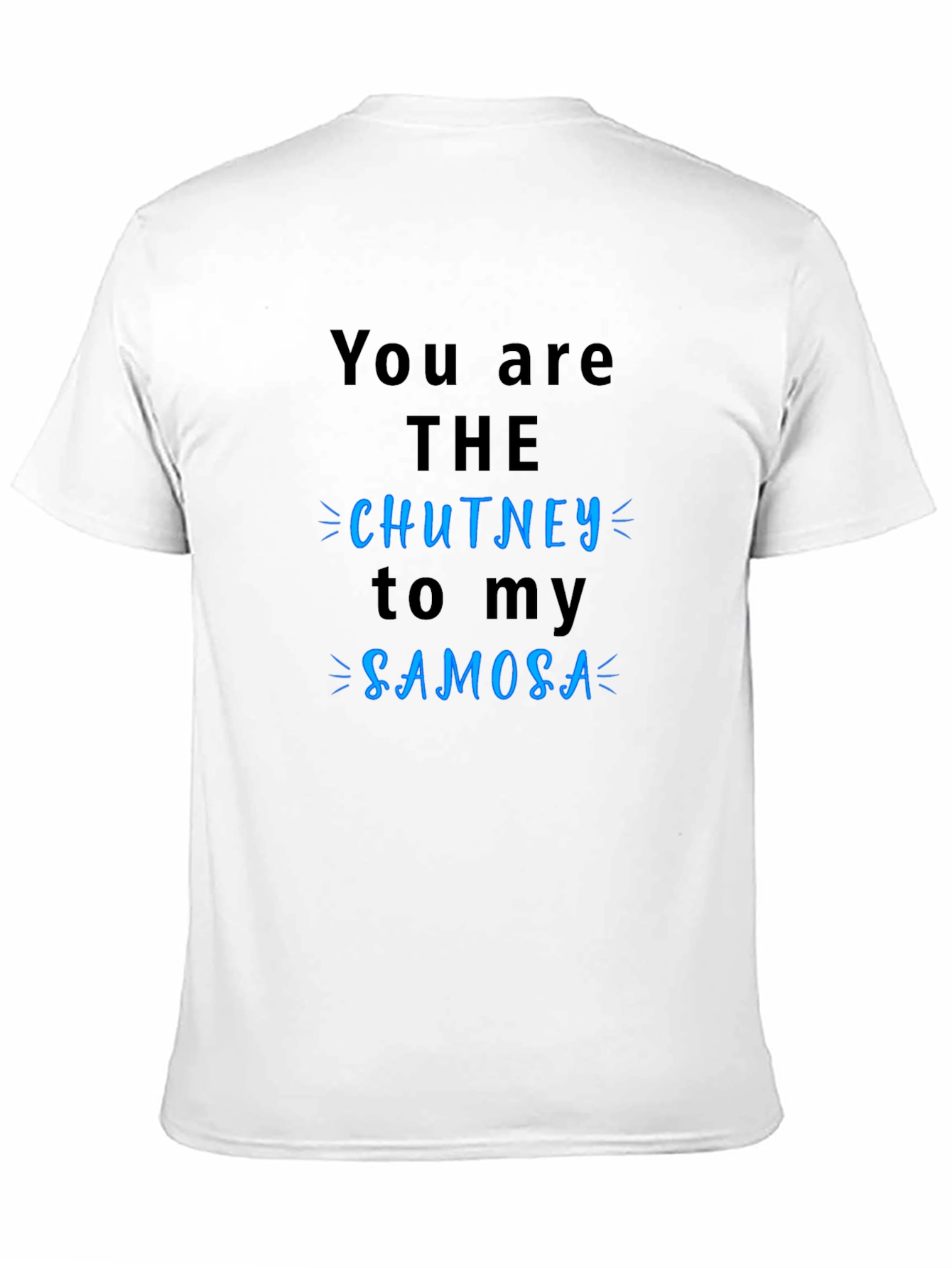 Chutney to My Samosa Black Graphic T-Shirt