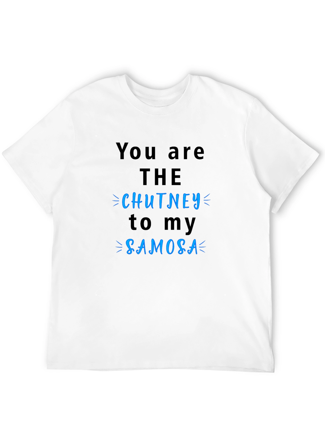 Chutney to My Samosa Black Graphic T-Shirt