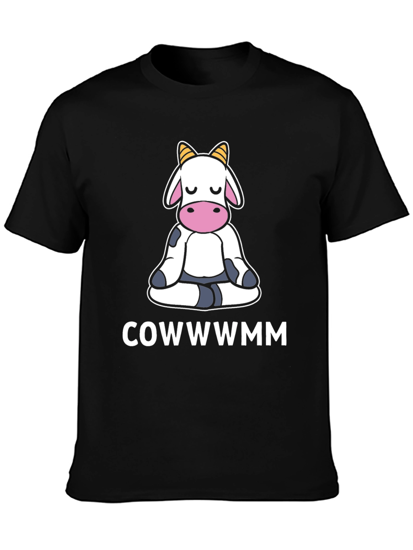 COWWWMM Funny Cow Yoga T-Shirt