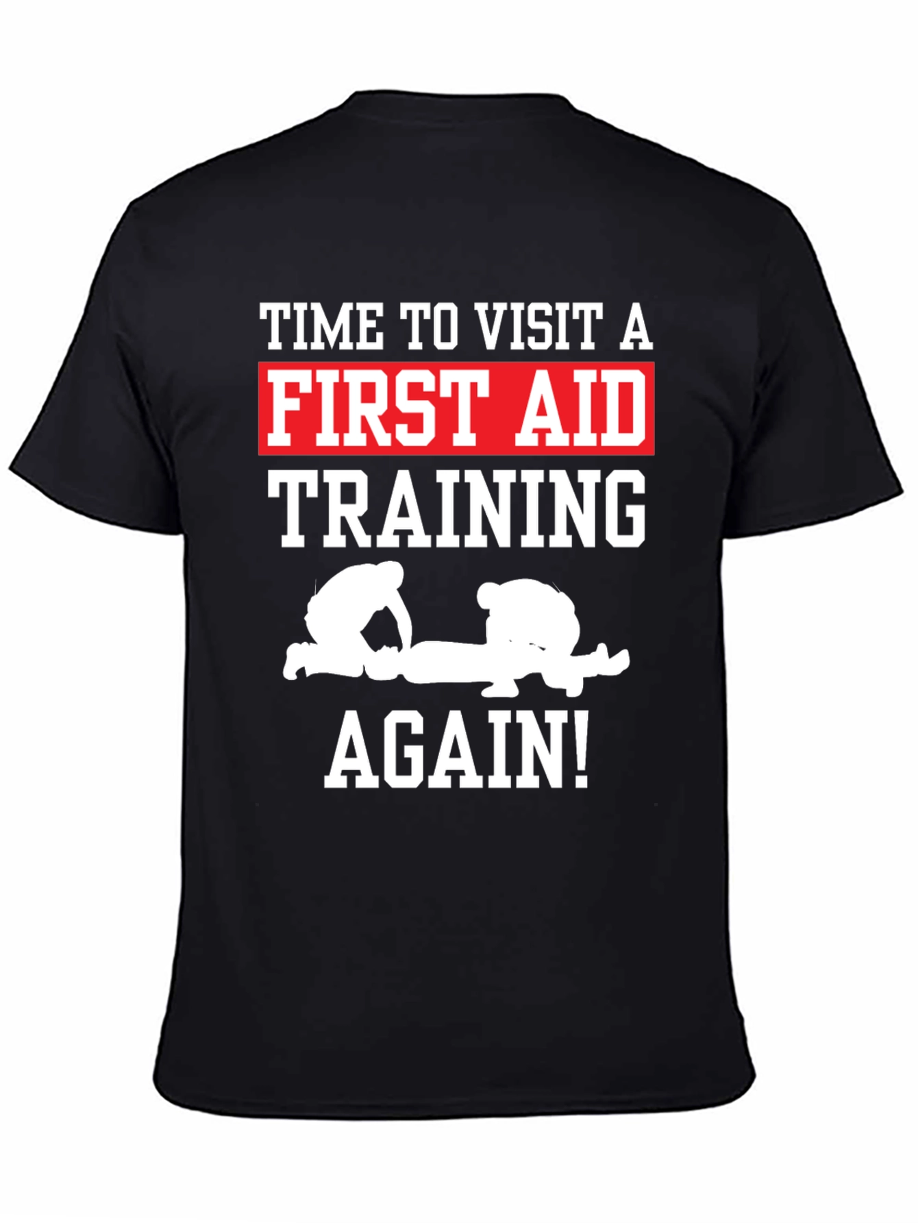 First Aid Training Black T-Shirt