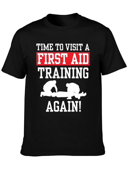 First Aid Training Black T-Shirt