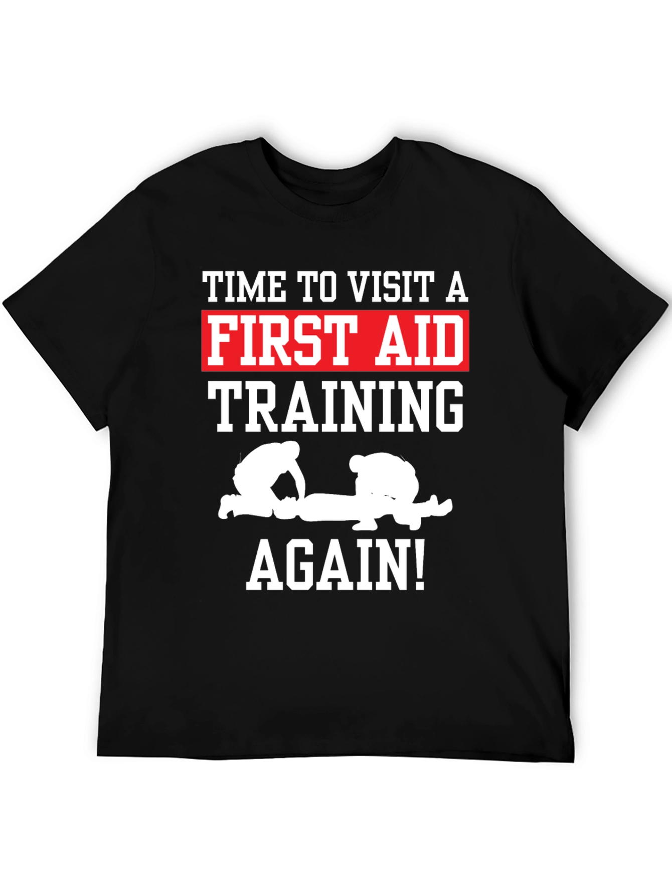First Aid Training Black T-Shirt