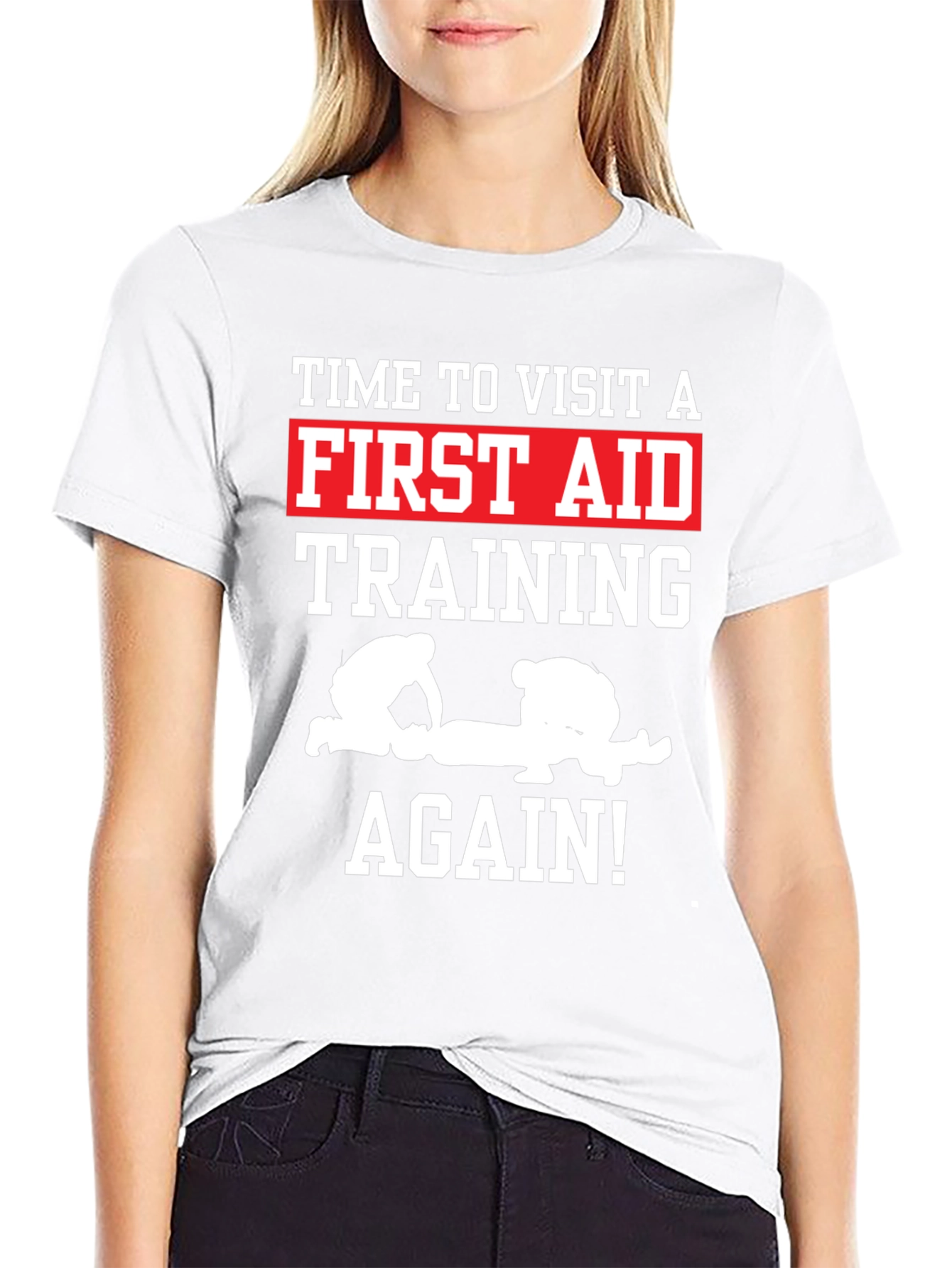 First Aid Training Black T-Shirt