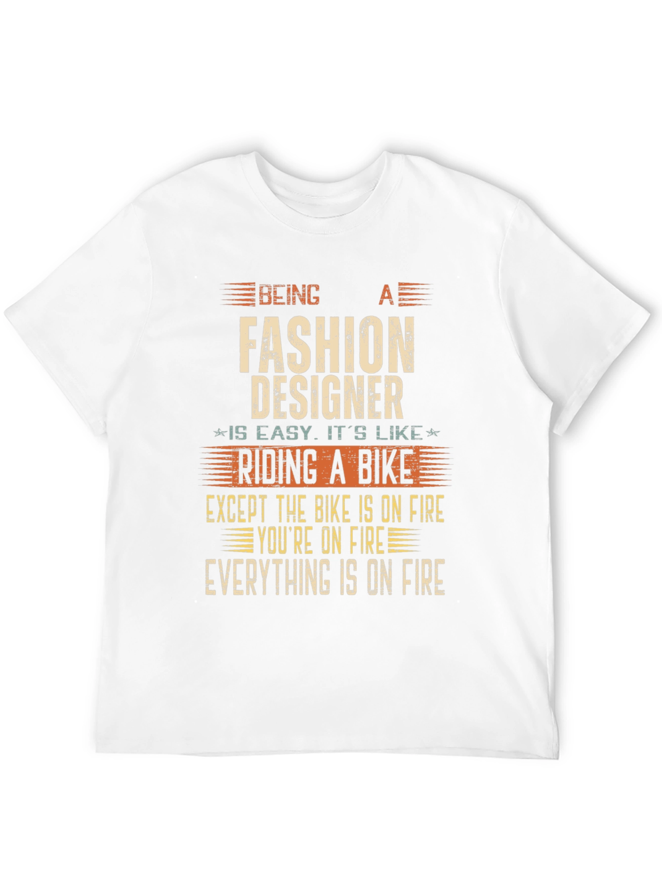 Fashion Designer On Fire Funny T-Shirt